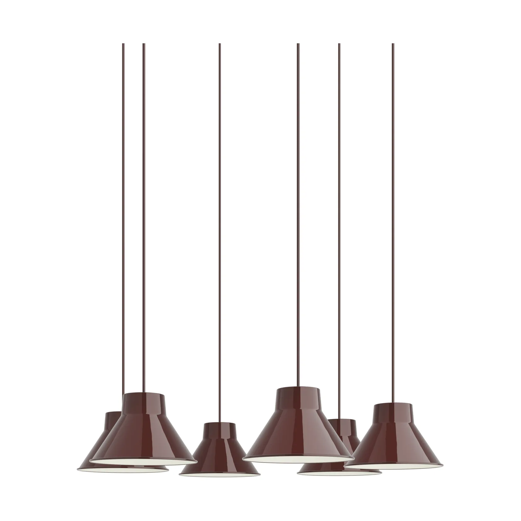 Top Pendant Cluster 6 펜던트 조명, Deep red, Ø21 cm Muuto | 무토