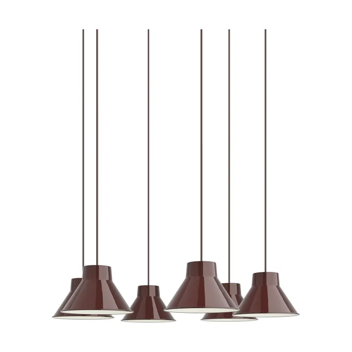 Top Pendant Cluster 6 펜던트 조명 - Deep red, Ø21 cm - Muuto | 무토