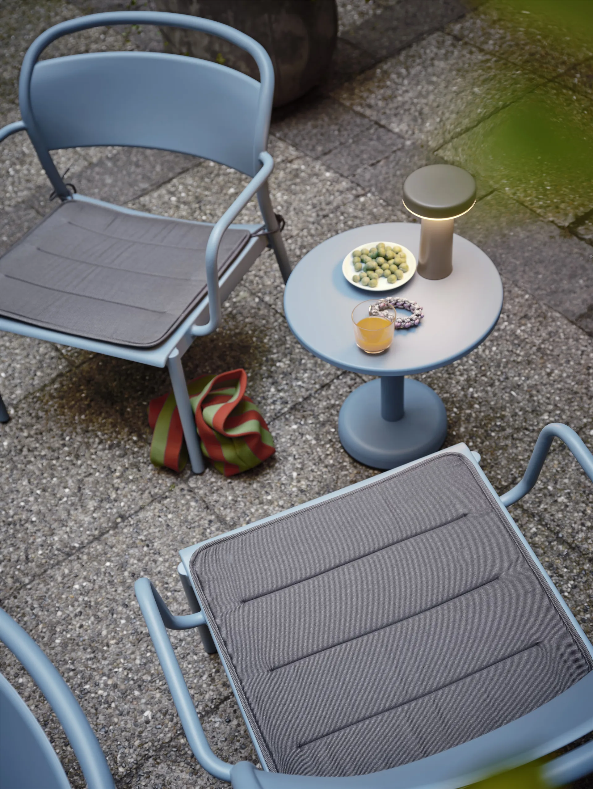 리니어 강철 안락 의자 좌석 쿠션, Twitell dark grey Muuto | 무토