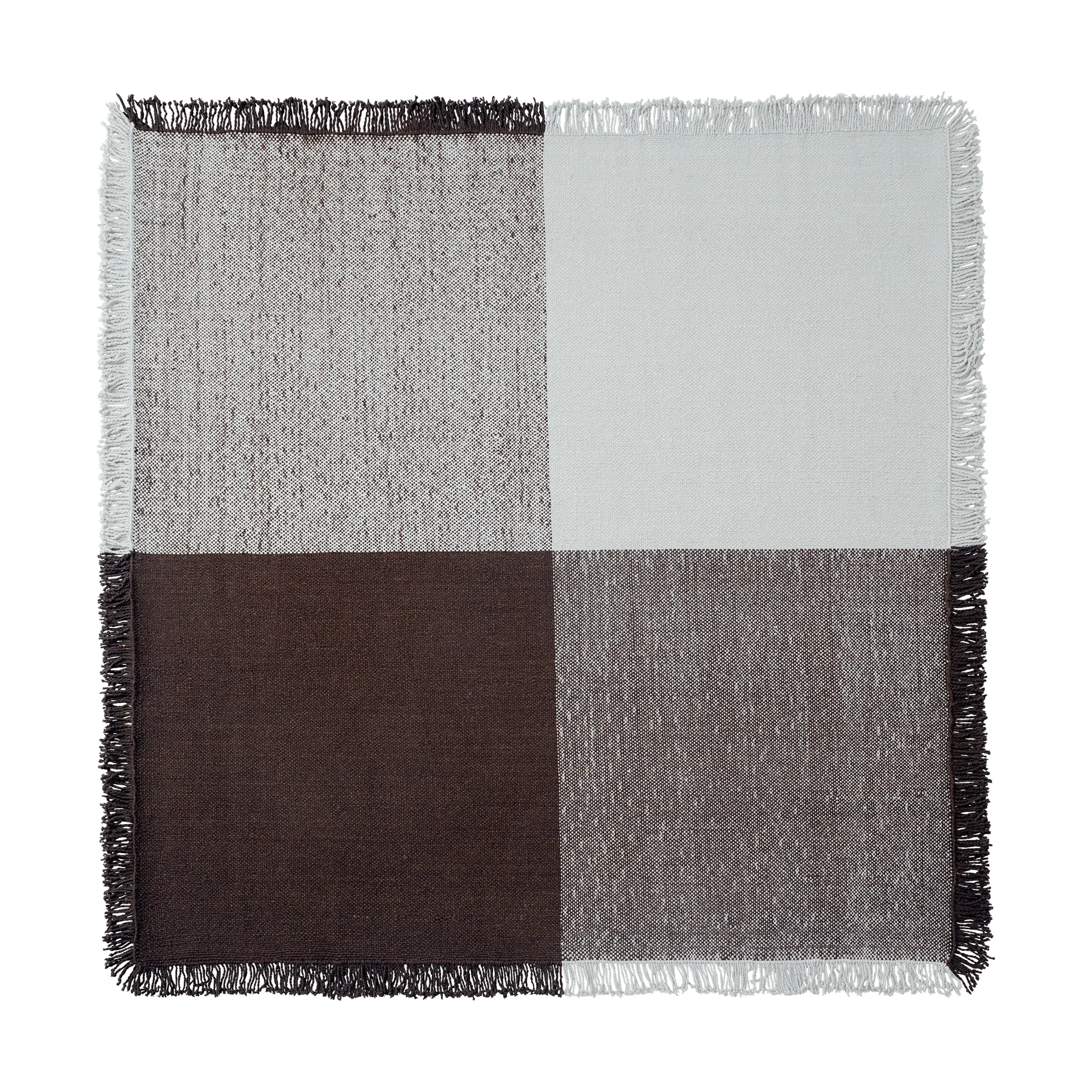 Verso 울 러그, Cool grey-dark brown, 258x258 cm Muuto | 무토