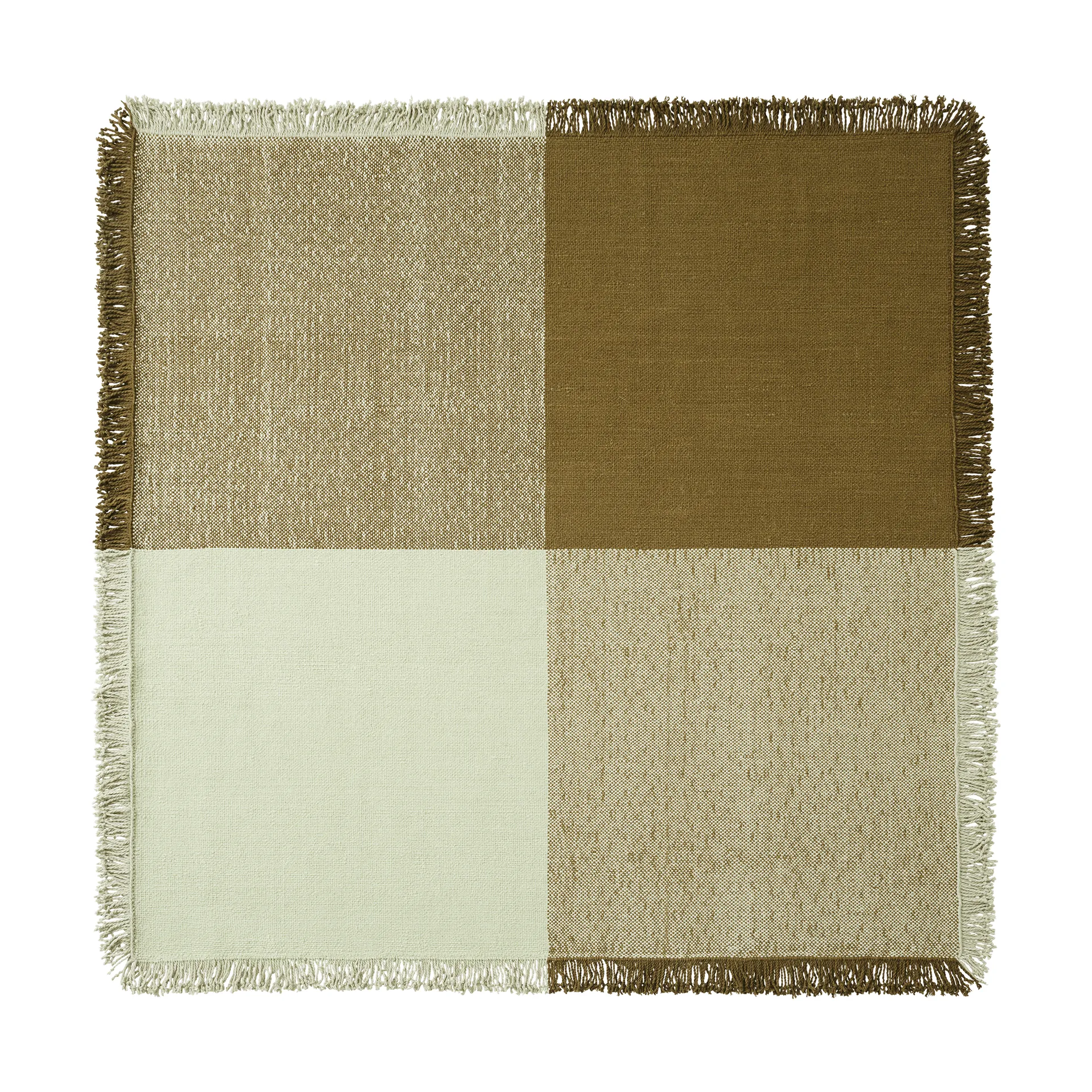 Verso 울 러그, Pale green-warm brown, 258x258 cm Muuto | 무토