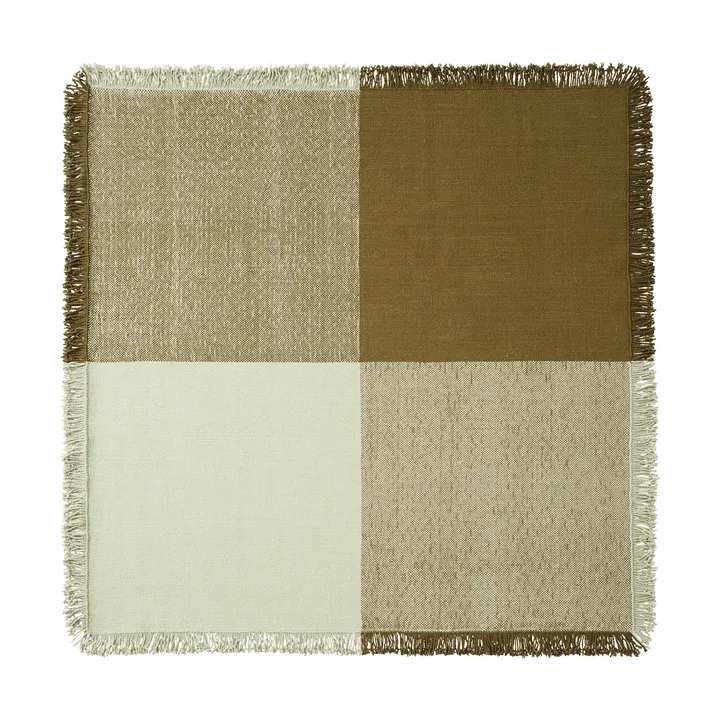 Verso 울 러그 - Pale green-warm brown, 258x258 cm - Muuto | 무토