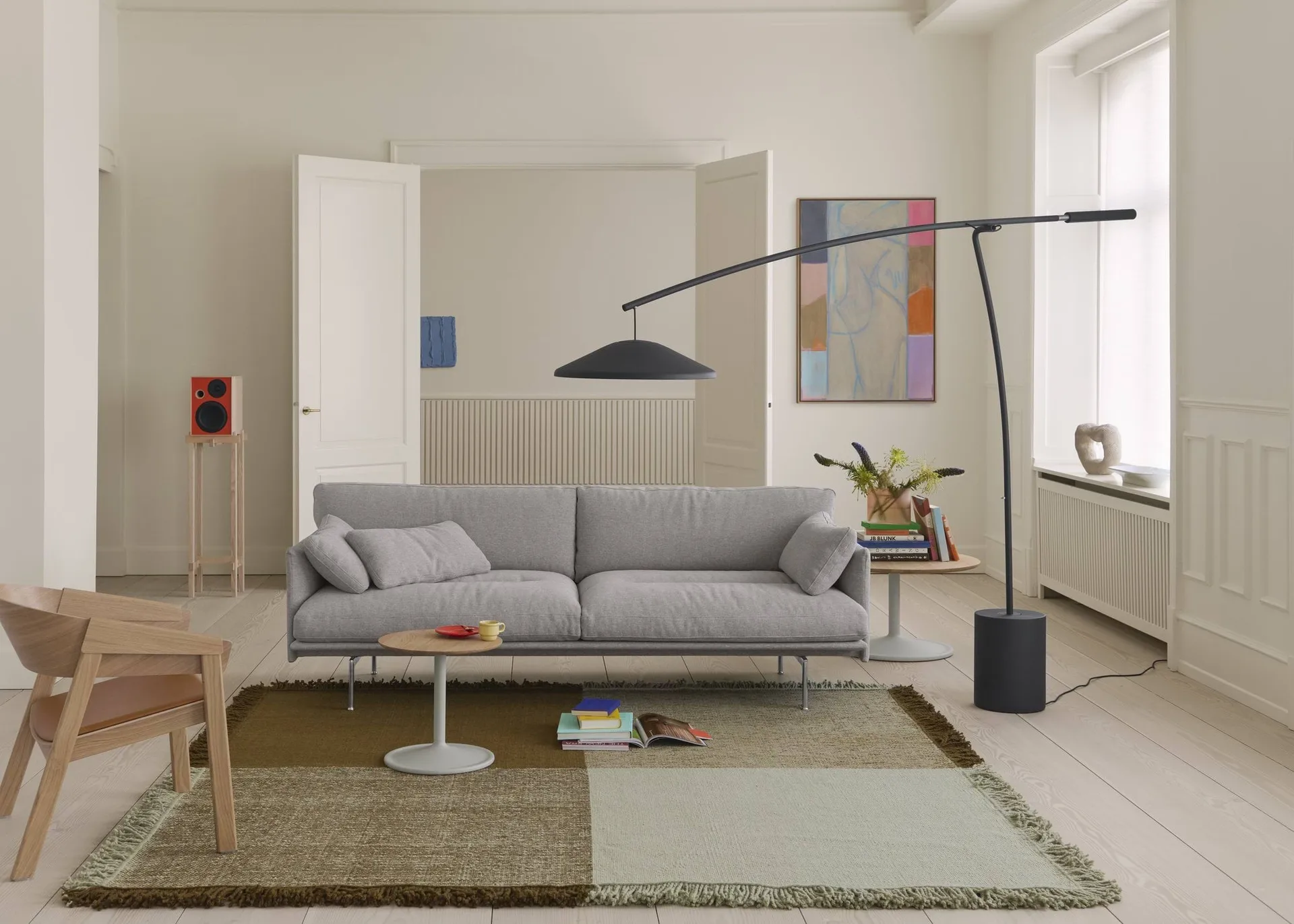 Verso 울 러그, Pale green-warm brown, 258x258 cm Muuto | 무토