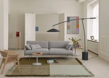 Verso 울 러그 - Pale green-warm brown, 258x258 cm - Muuto | 무토