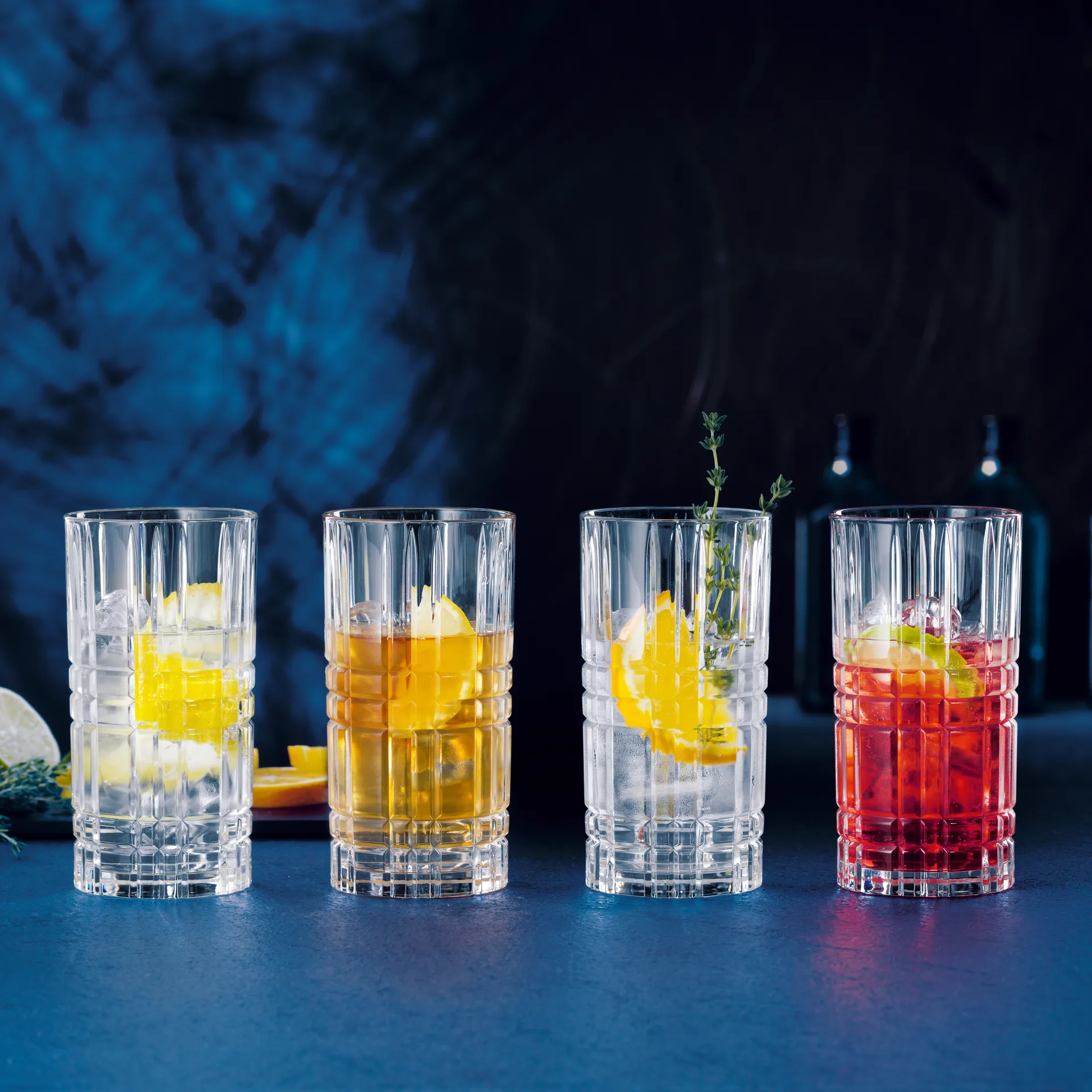 스퀘어 롱 글라스 4개 세트, 44 cl Nachtmann | 나흐트만