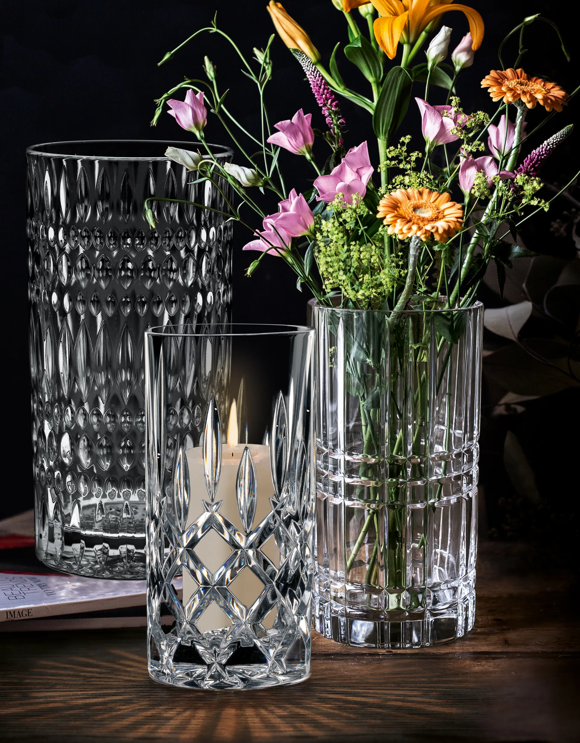 스퀘어 화병, Crystal glass, 23 cm Nachtmann | 나흐트만
