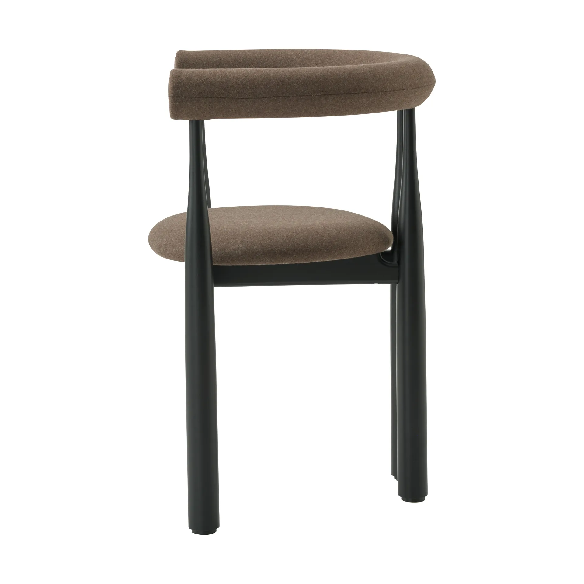 부코브스키 업홀스터드 암체어, Black, Wooly Plus 1008 New Works | 뉴웍스