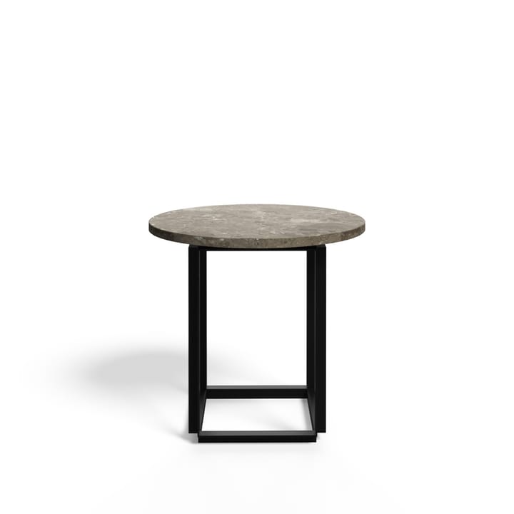 Florence 사이드 테이블 - Gris du marais marble. ø50 cm. black stand - New Works | 뉴웍스