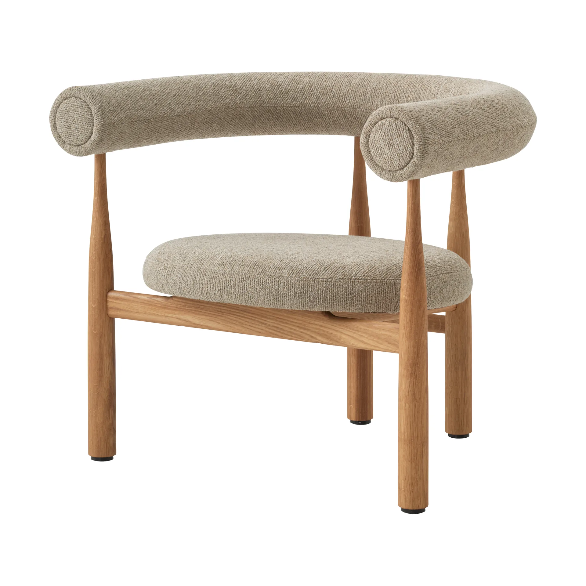 부코브스키 라운지 체어, Oak, Moss 17 New Works | 뉴웍스