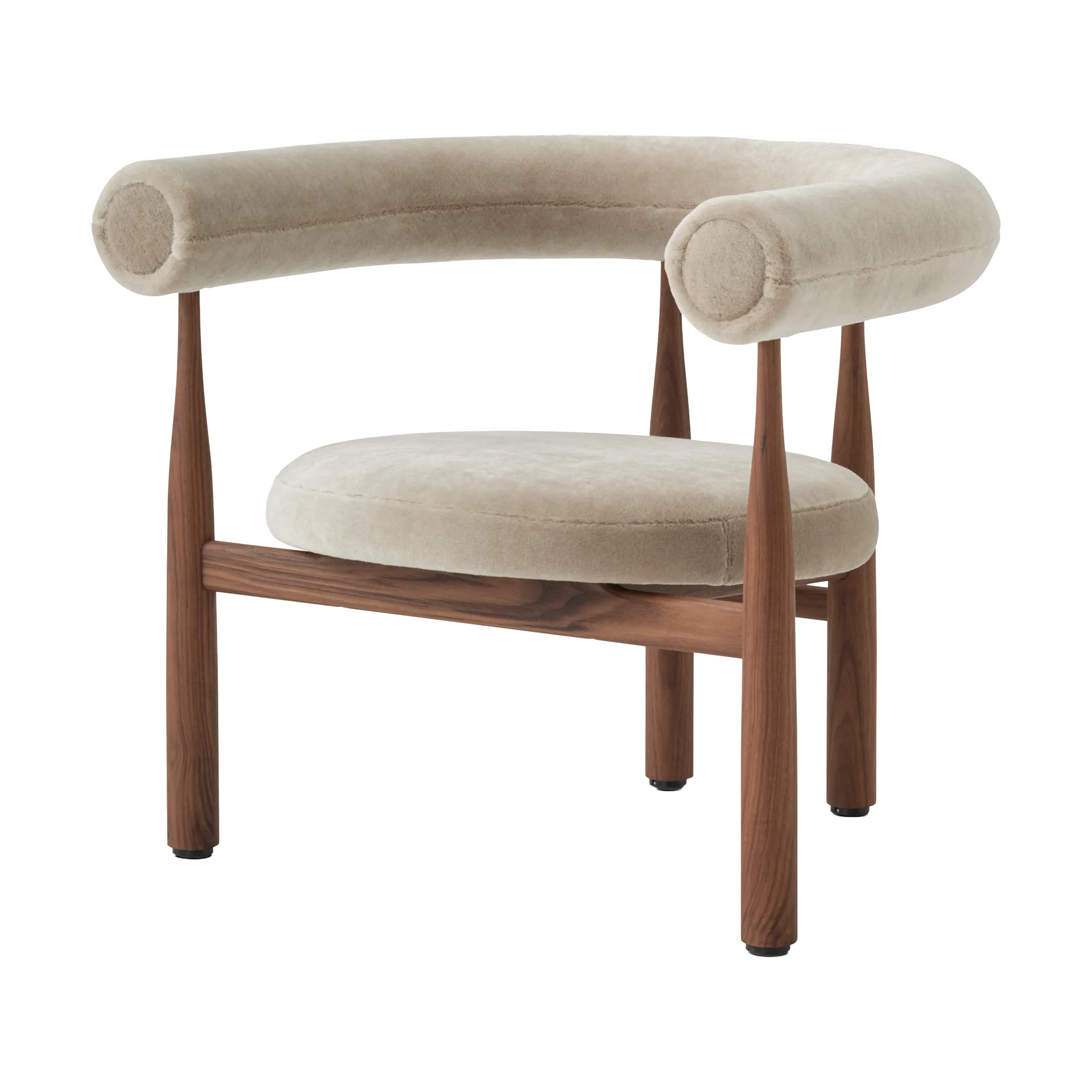 부코브스키 라운지 체어, Walnut, Rest 23 New Works | 뉴웍스
