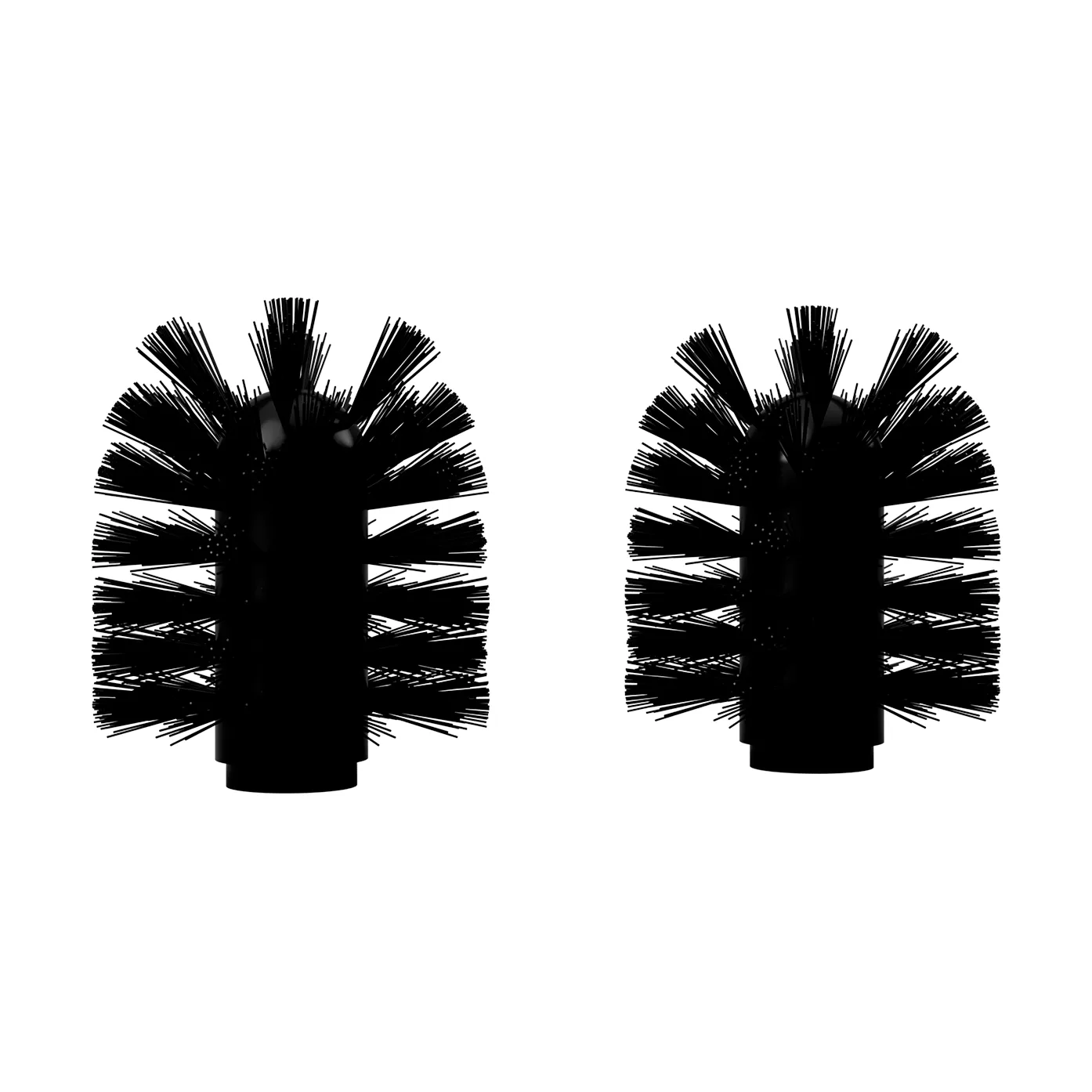 Nichba 변기 브러시 헤드, Black, 2-pack Nichba
