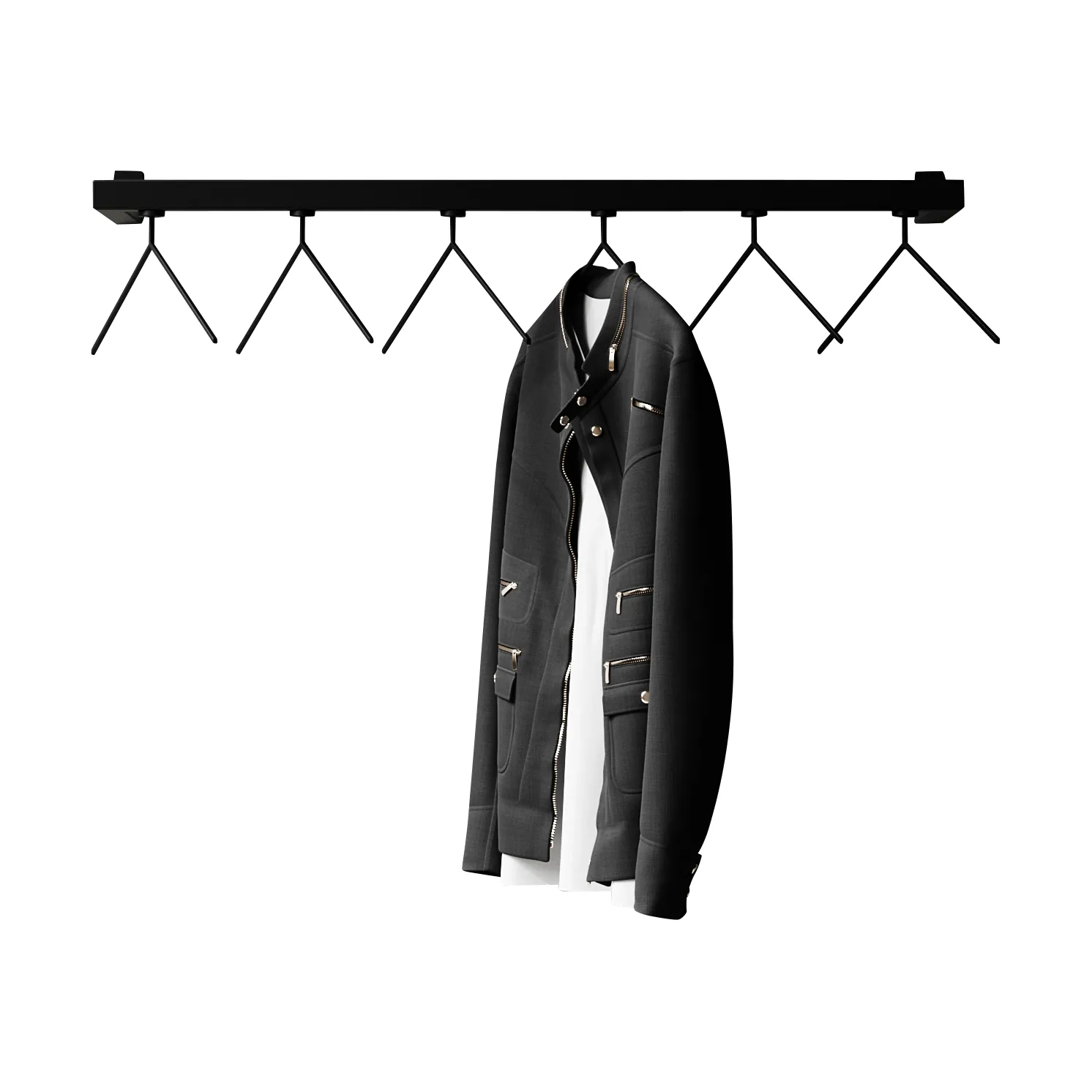 Nichba HangSys 옷걸이, Black, 100 cm Nichba