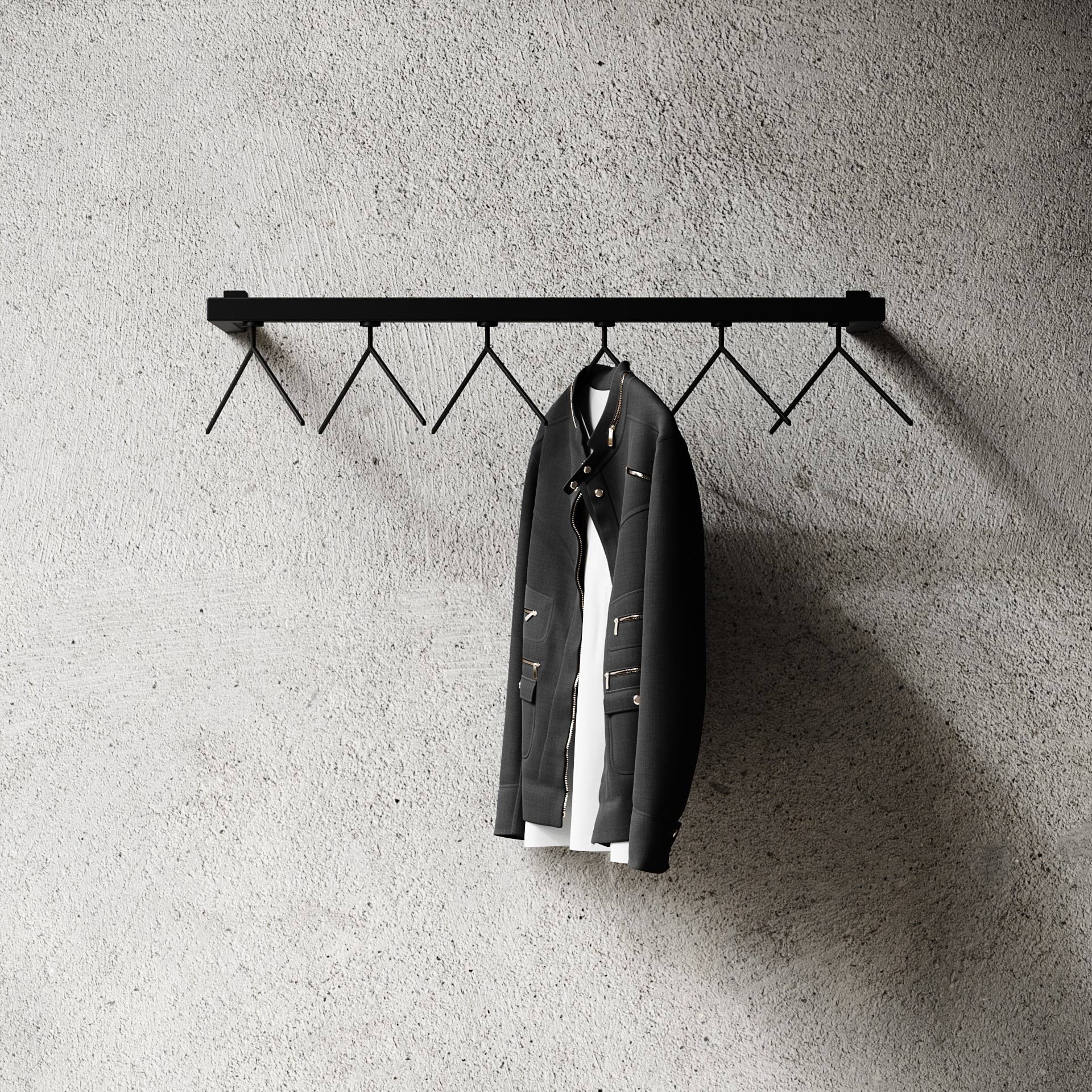 Nichba HangSys 옷걸이, Black, 100 cm Nichba