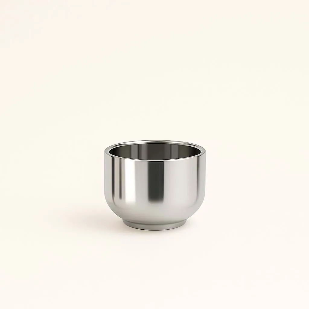 Nichba 에스프레소 컵, Stainless steel, Ø7 cm Nichba