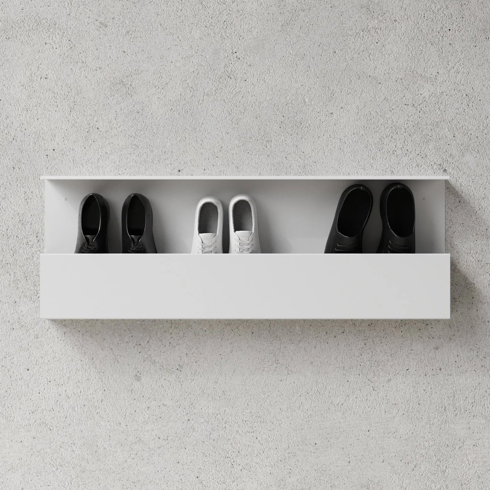 Nichba 신발 선반, White, 100 cm Nichba