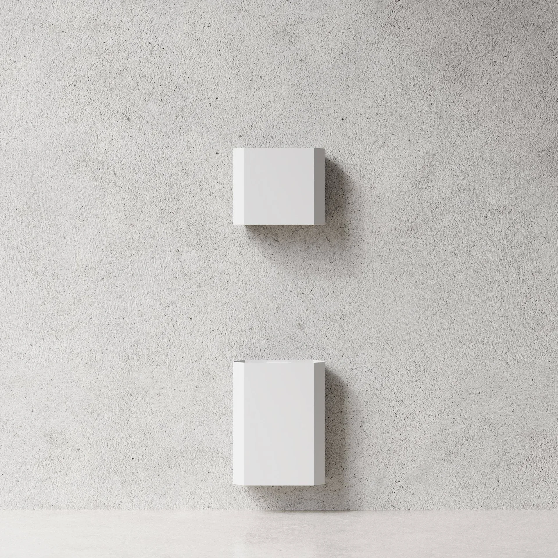 Nichba 휴지통, White, 12 L Nichba