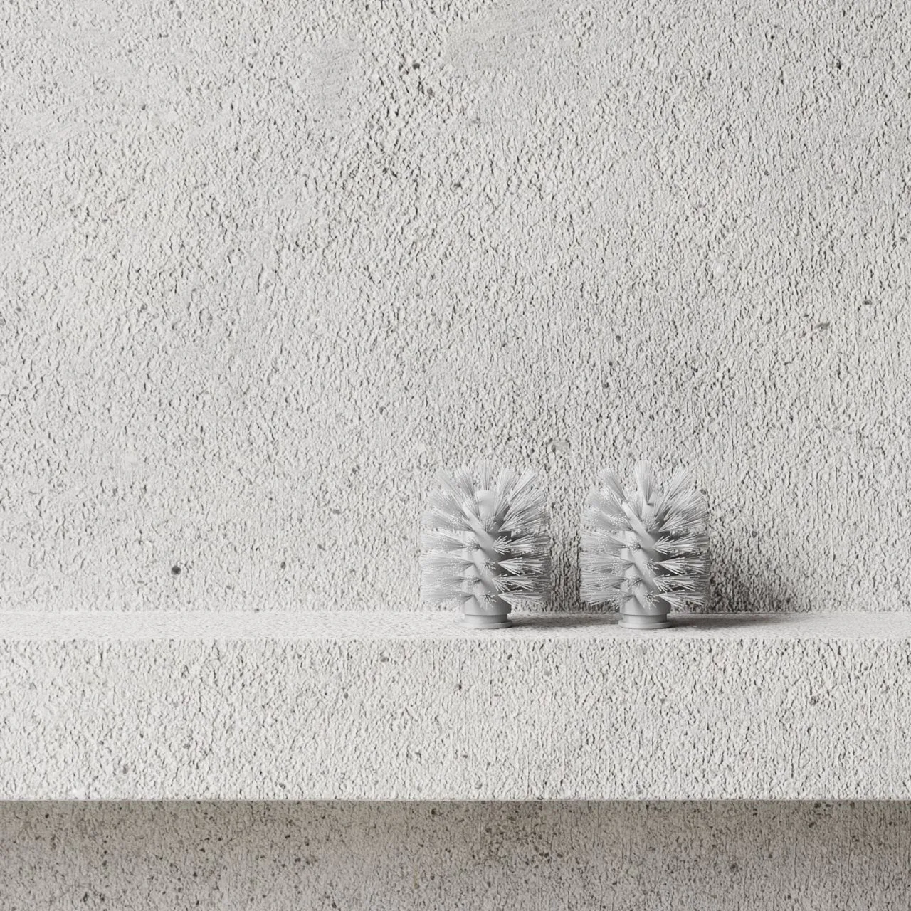 Nichba 변기 브러시 헤드, White, 2-pack Nichba