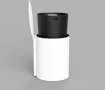 Nichba 욕실 휴지통 - White - Nichba