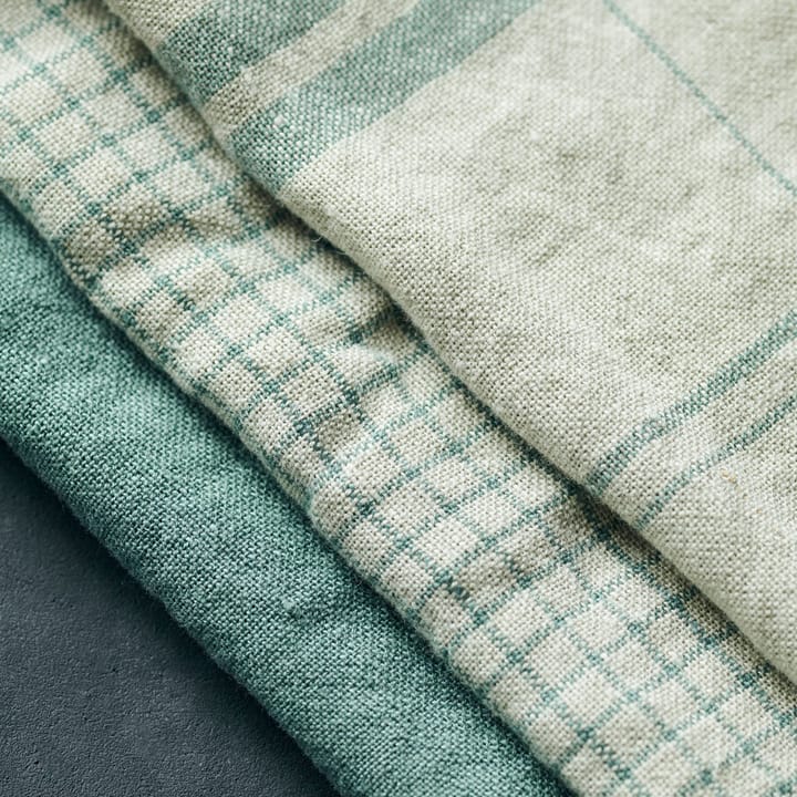 리넨 키친 타월 3팩 - beige-green - Nicolas Vahé | 니콜라스 바헤