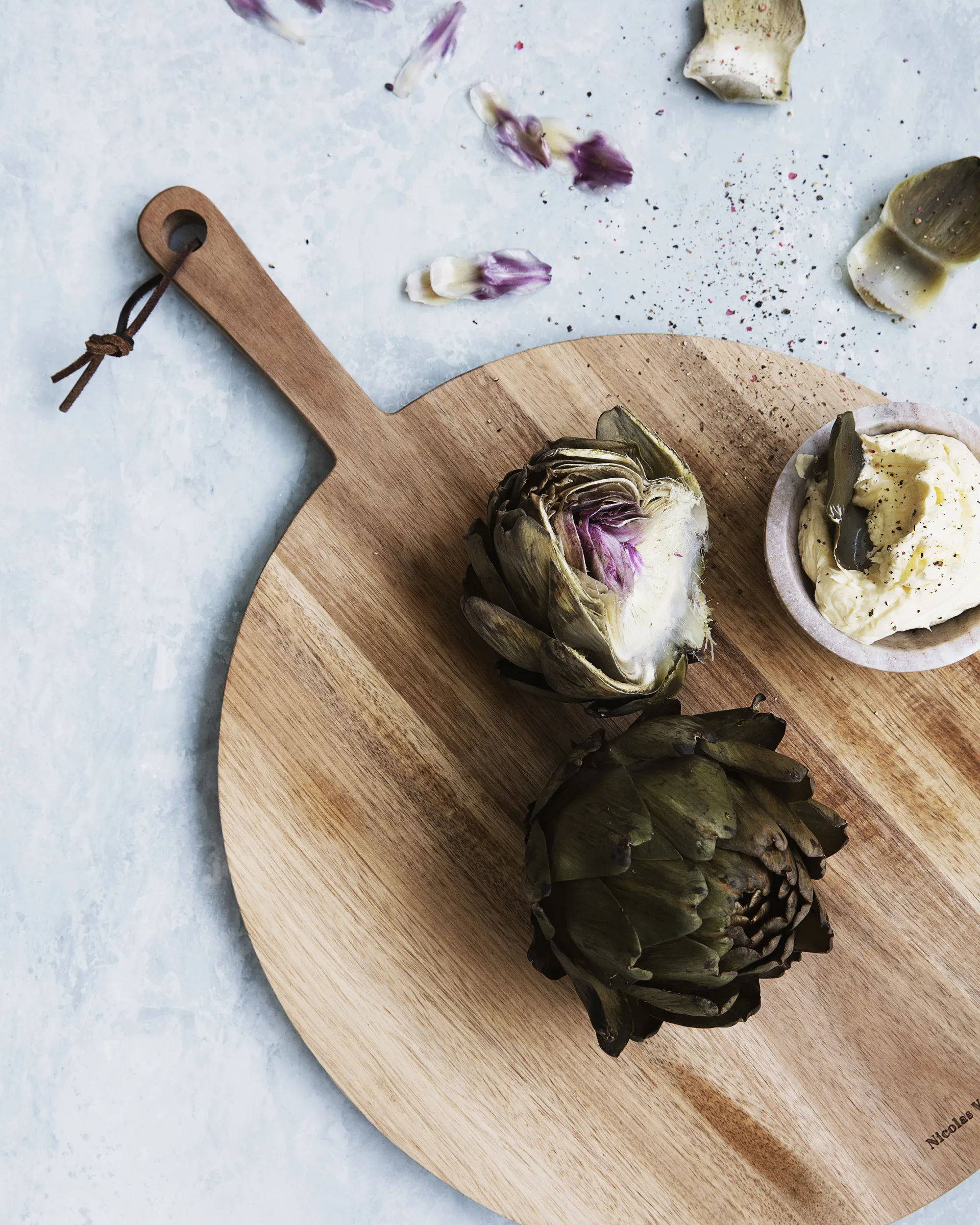 니콜라스 바헤 피자 도마 아카시아, Ø35 cm Nicolas Vahé | 니콜라스 바헤