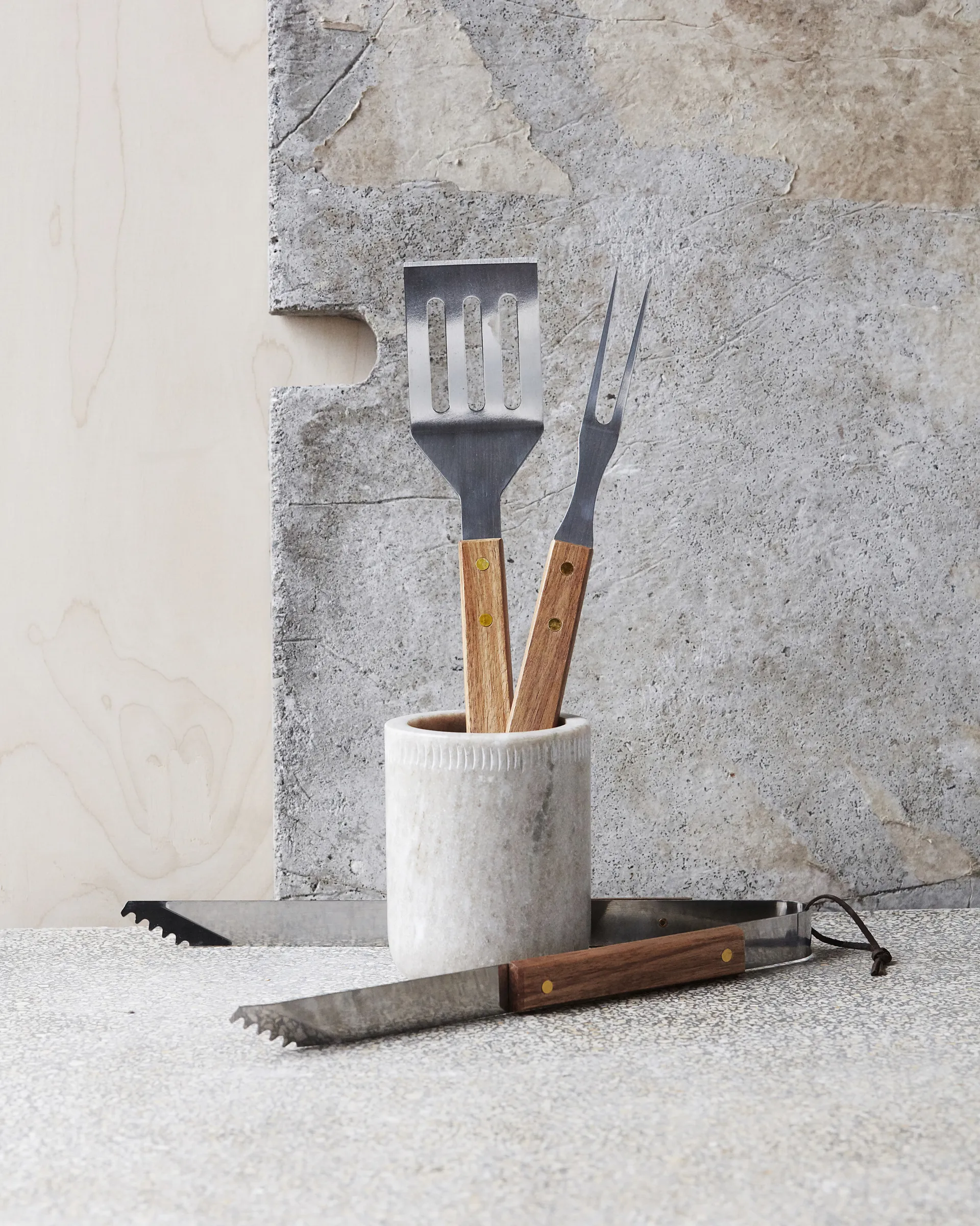 니콜라스 바헤 BBQ 그릴 도구 3개 세트, Stainless steel-acacia Nicolas Vahé | 니콜라스 바헤