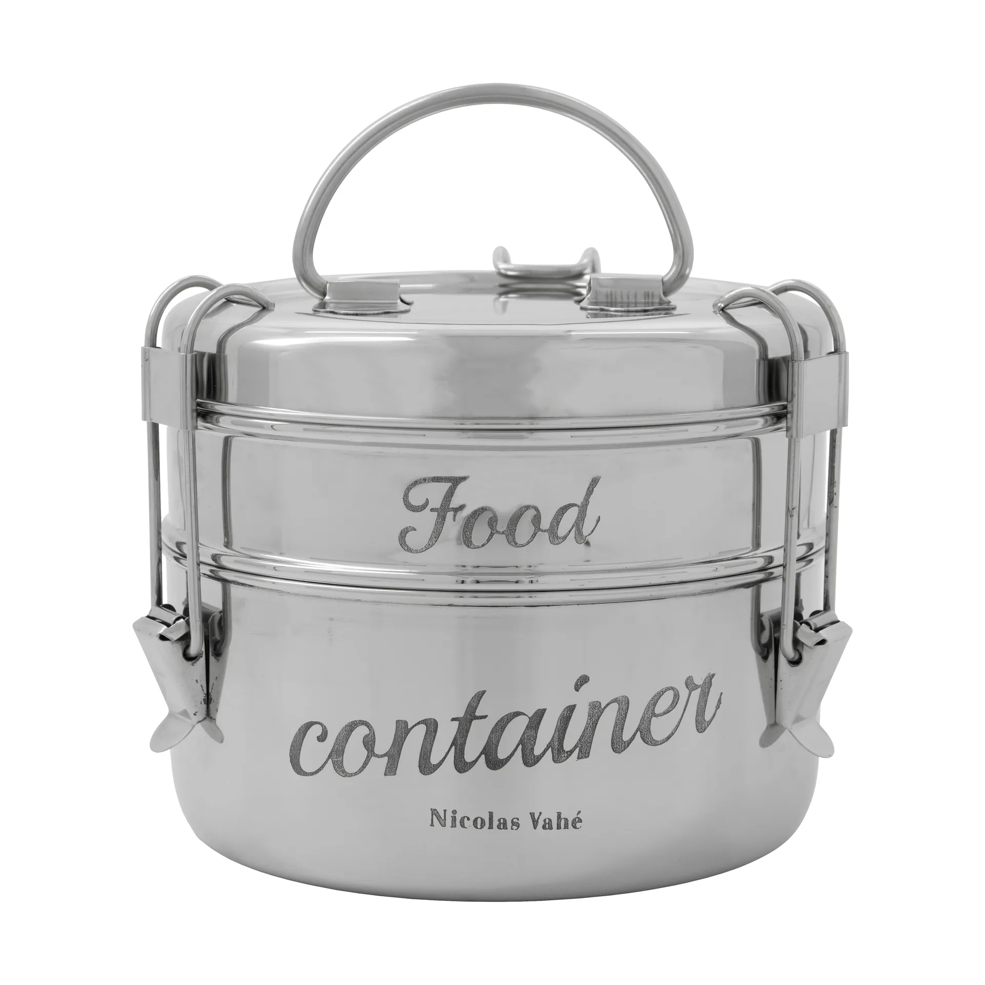 Nicolas Vahé 런치박스 2개 세트, Silver finish, Ø18 cm Nicolas Vahé | 니콜라스 바헤