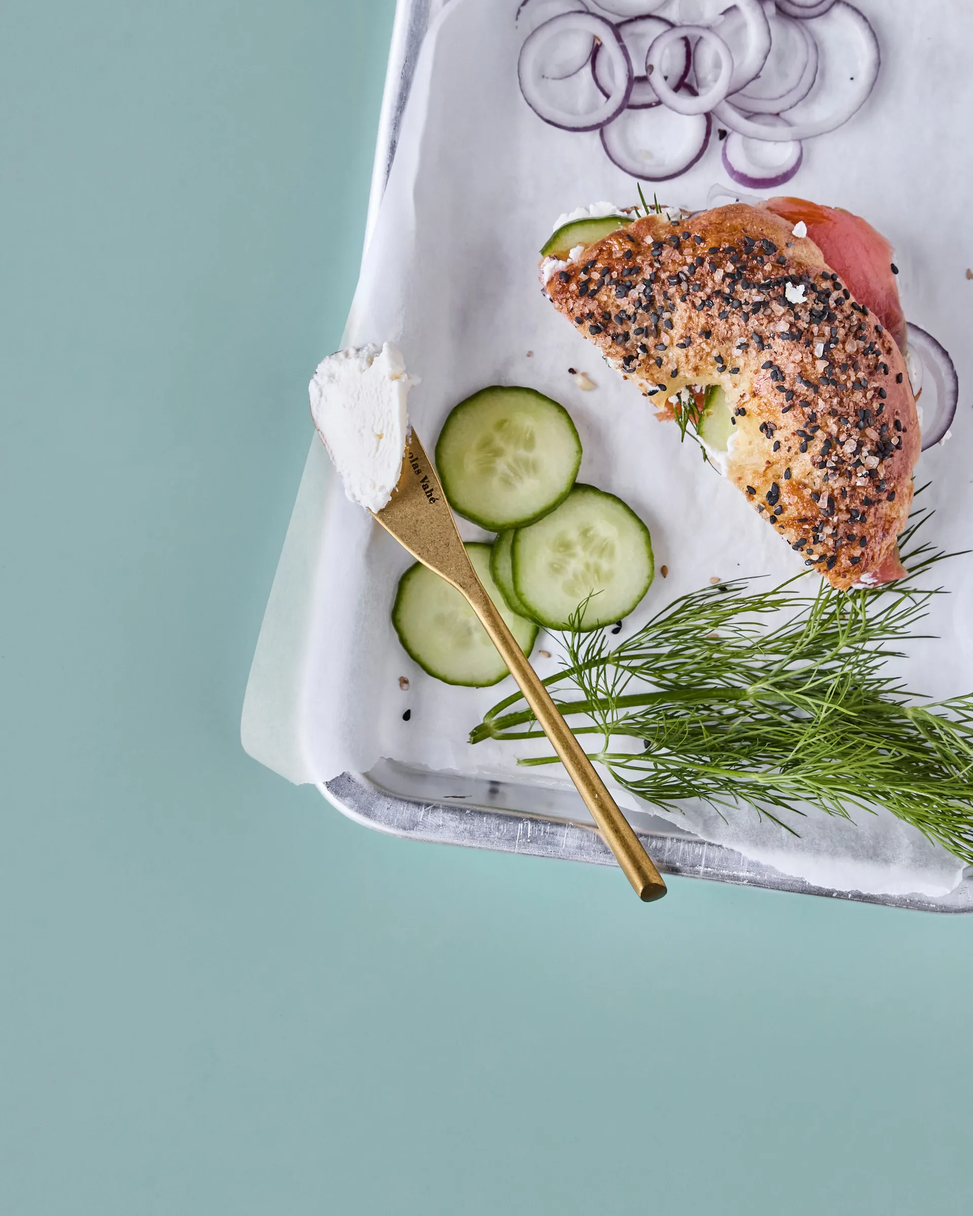 Nicolas Vahé 버터 나이프 4개 세트, Antique gold finish Nicolas Vahé | 니콜라스 바헤