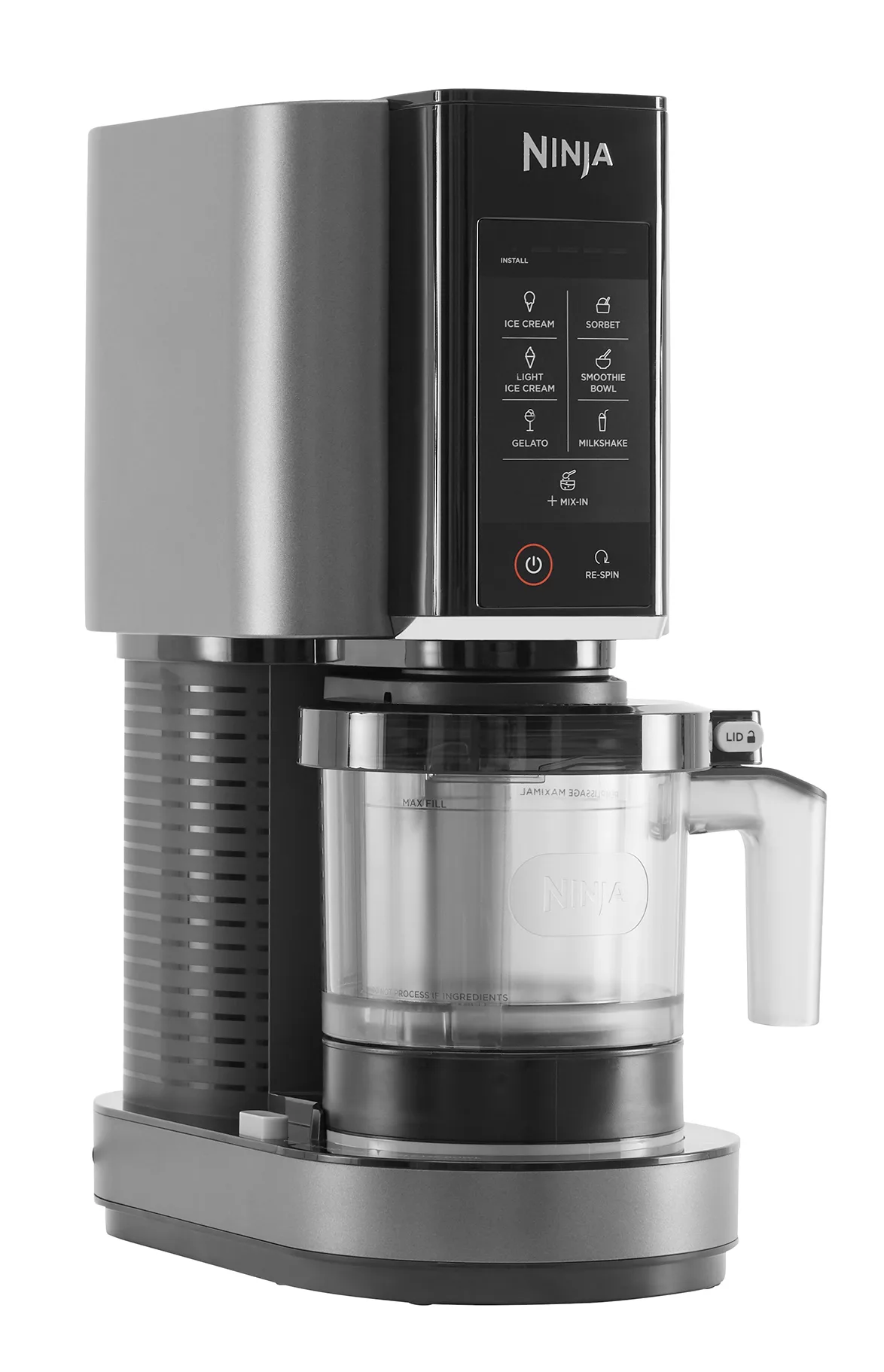 Ninja CREAMi NC300 아이스크림 메이커, Stainless steel-black Ninja | 닌자