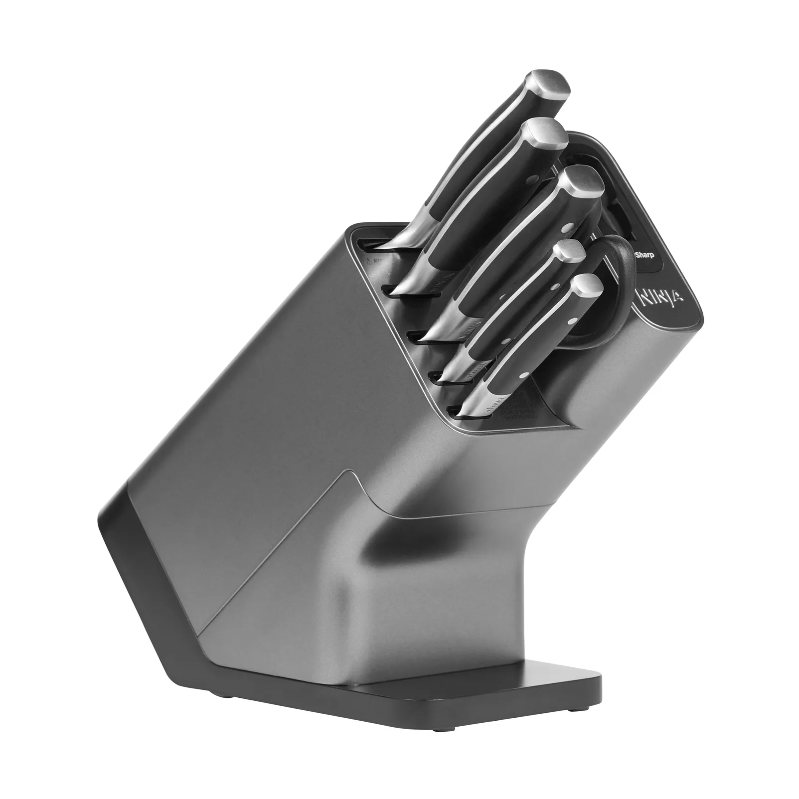 Ninja Foodi K32006 나이프 세트, 나이프 블록 및 내장 나이프 샤프너 포함, Stainless steel Ninja | 닌자
