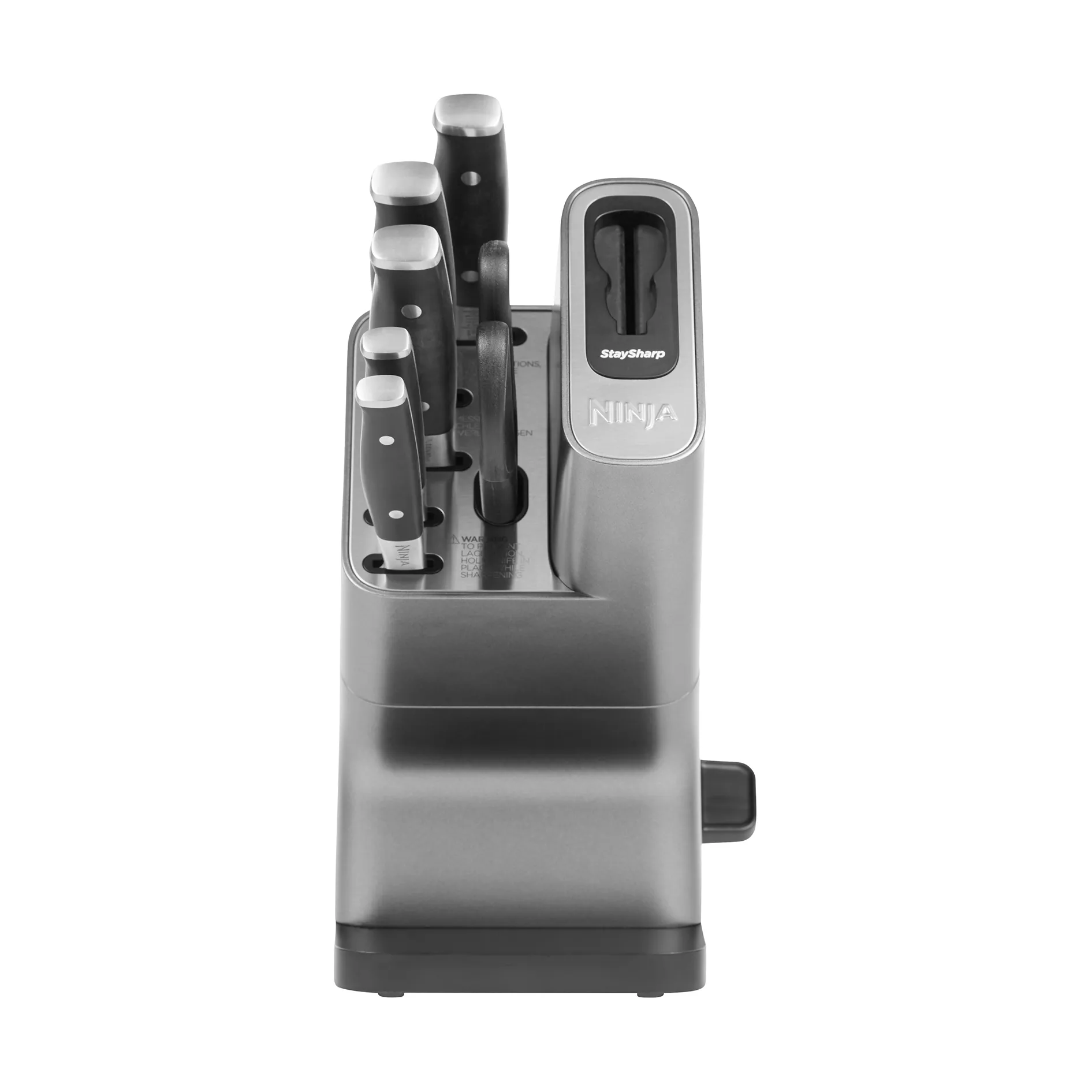 Ninja Foodi K32006 나이프 세트, 나이프 블록 및 내장 나이프 샤프너 포함, Stainless steel Ninja | 닌자