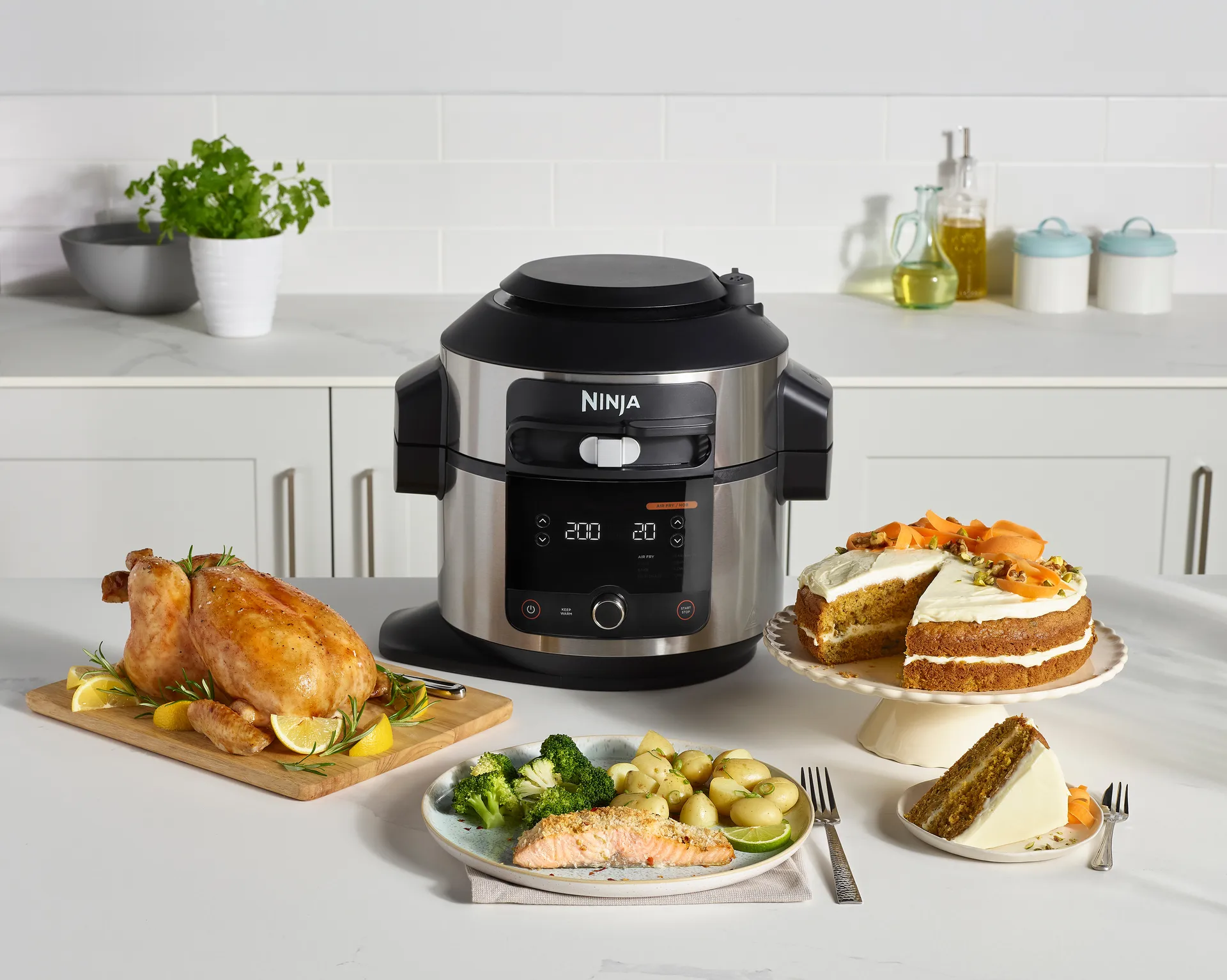 Ninja Foodi OL550 11-in-1 원뚜껑 멀티쿠커 6L, Stainless steel Ninja | 닌자
