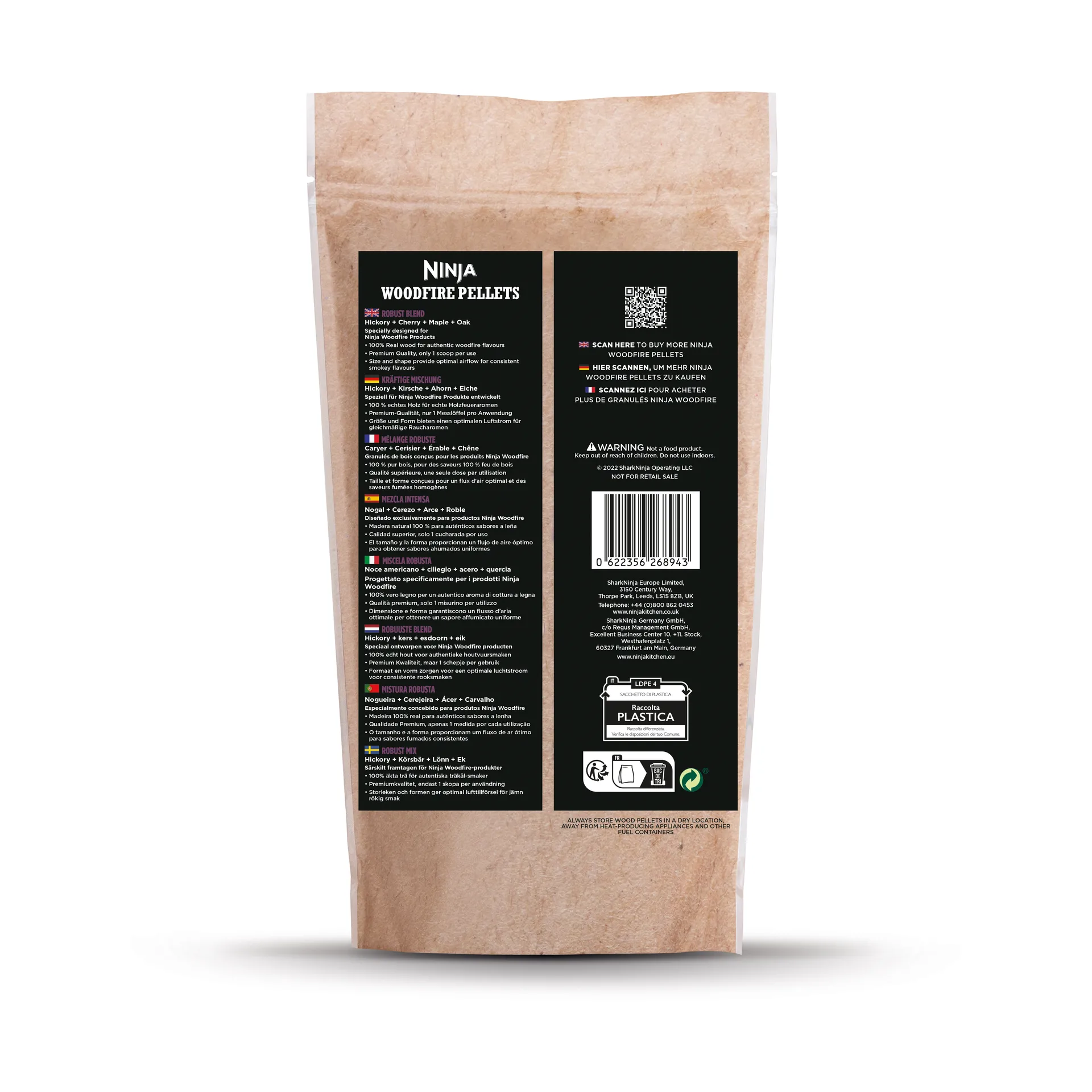 Ninja Woodfire 펠릿 견고한 블렌드, 900 g Ninja | 닌자