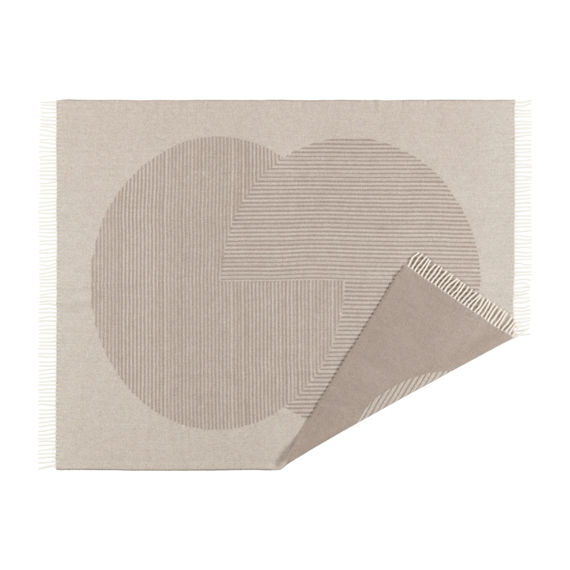 써클 울 스로우 130x185 cm, Beige NJRD | 니오르