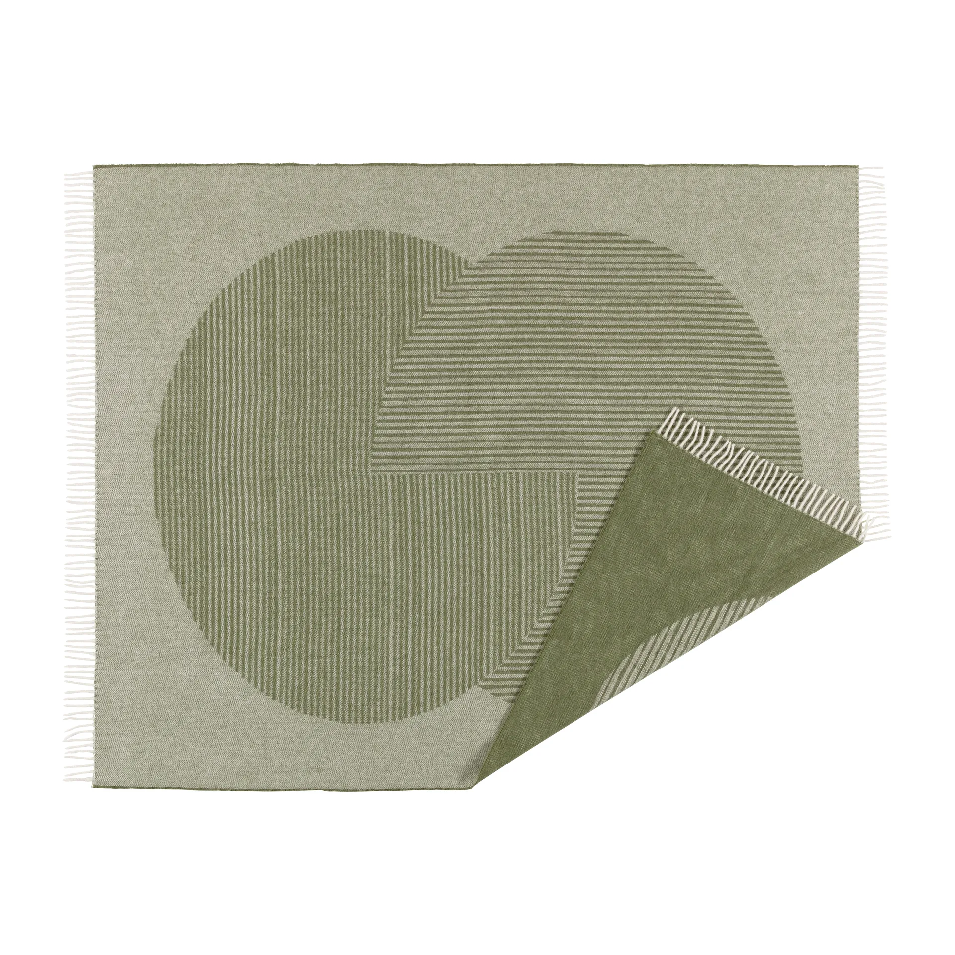 써클 울 스로우 130x185 cm, Green NJRD | 니오르