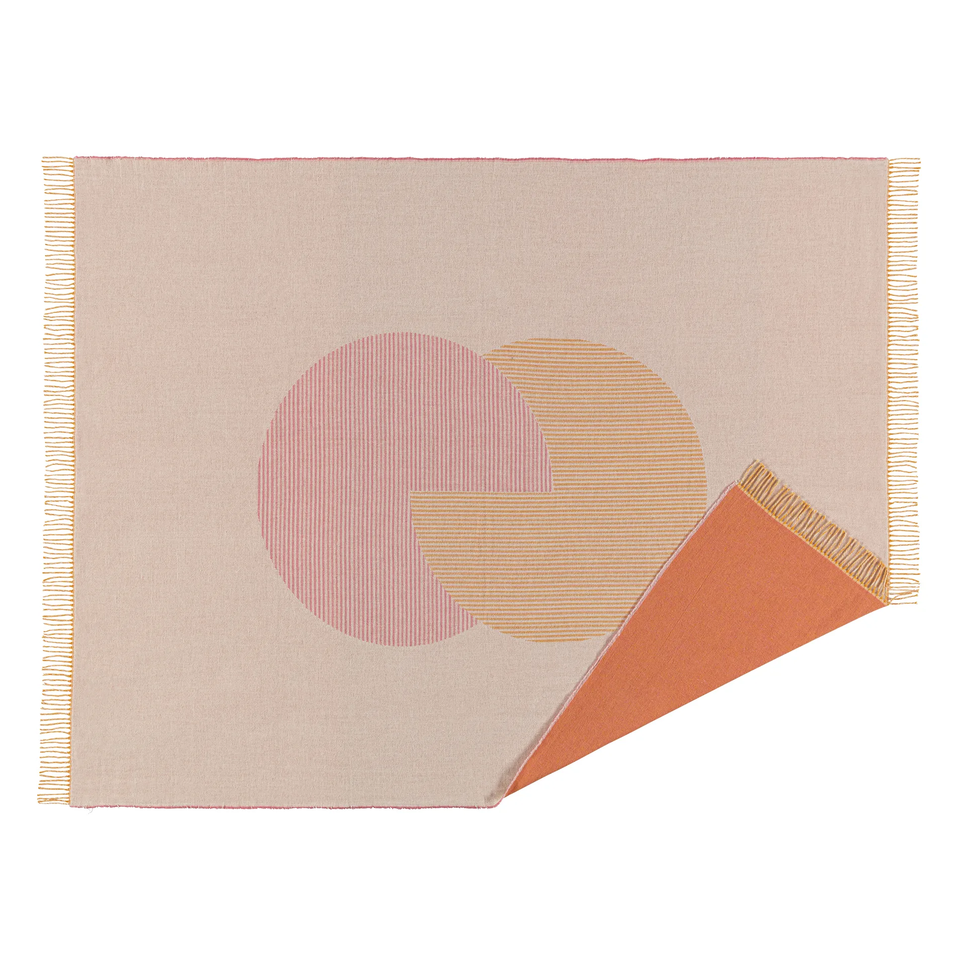 써클 코튼 스로우 130x185 cm, natural white NJRD | 니오르