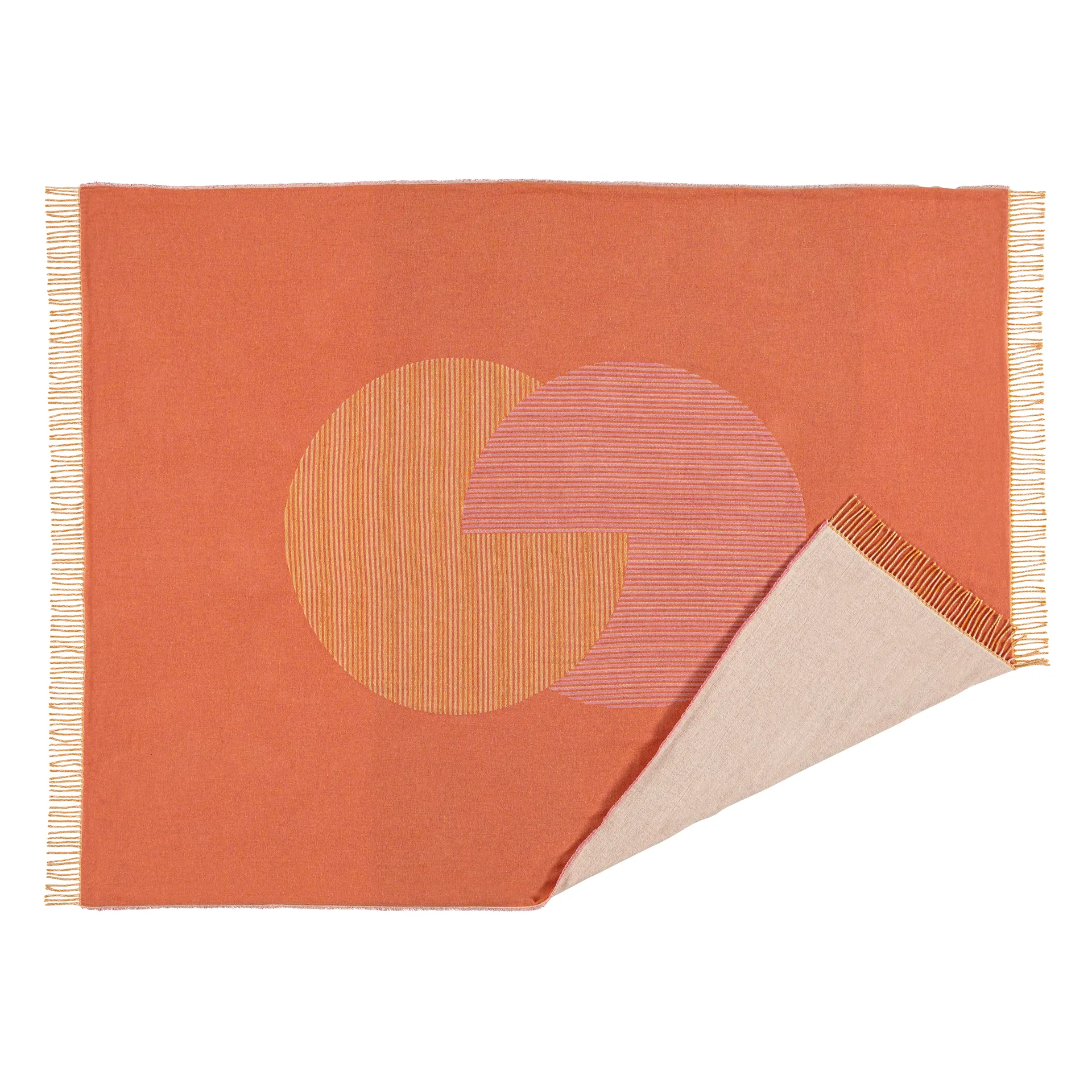 써클 코튼 스로우 130x185 cm, natural white NJRD | 니오르