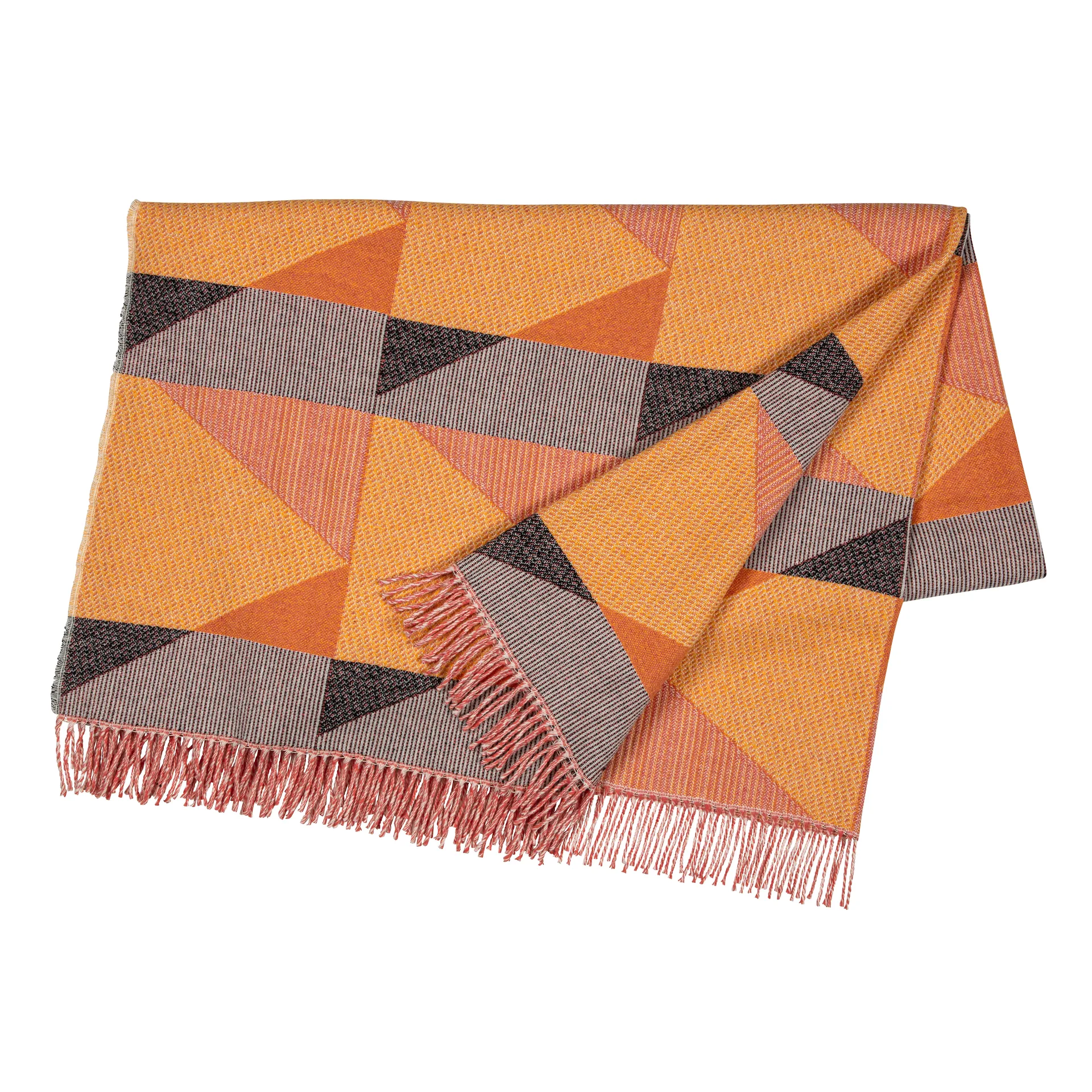 메트릭 코튼 스로우 130x185 cm, pink NJRD | 니오르