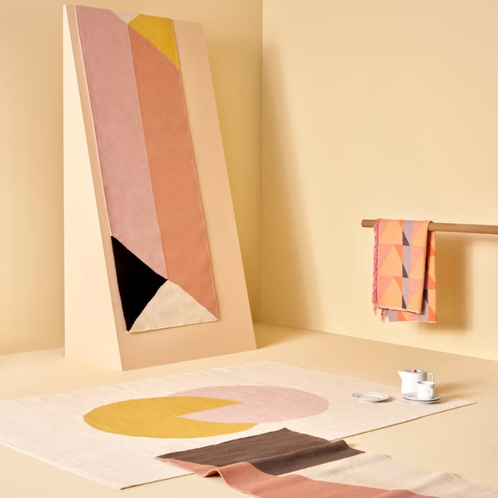 메트릭 코튼 스로우 130x185 cm, pink NJRD | 니오르
