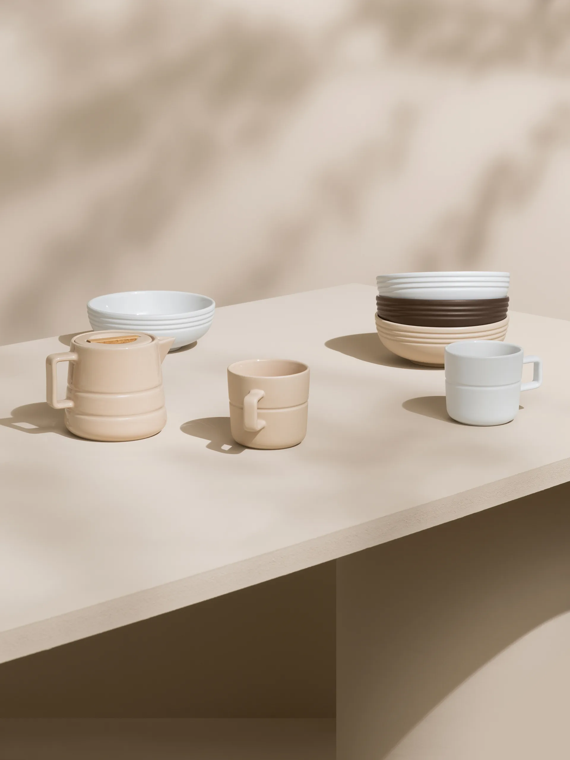 라인즈 보울 Ø16 cm 6개 세트, beige NJRD | 니오르