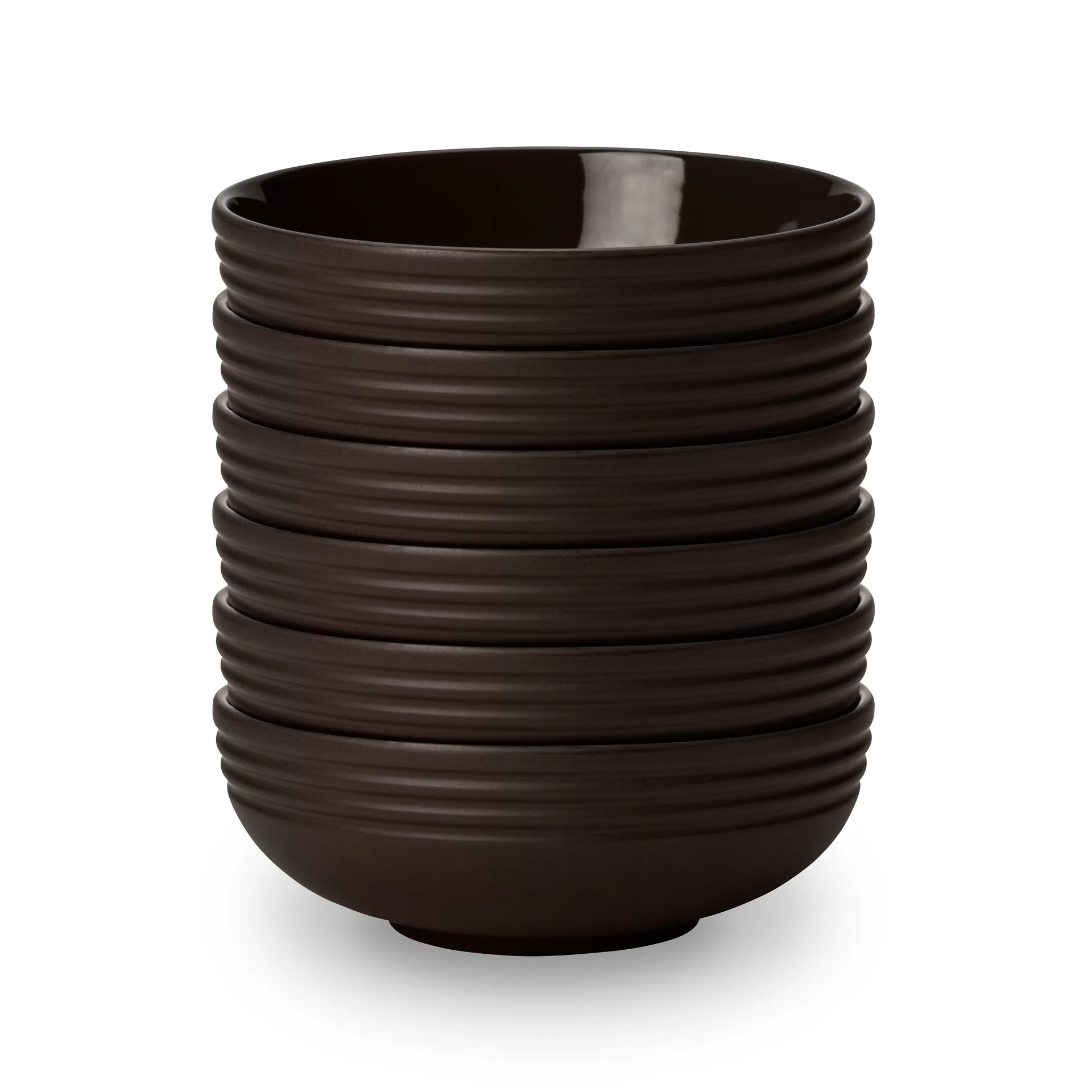 라인즈 보울 Ø16 cm 6개 세트, brown NJRD | 니오르