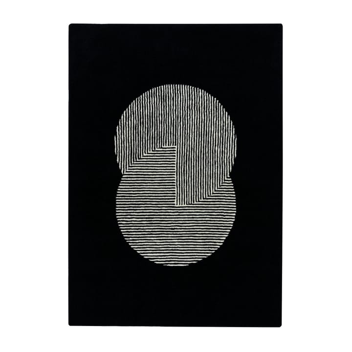 써클 울 러그 블랙 - 170x240 cm - NJRD | 니오르