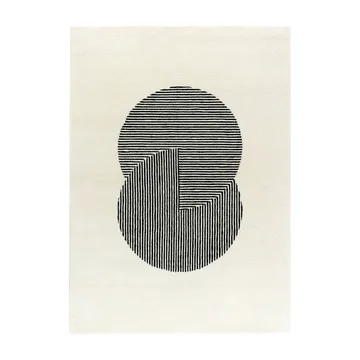 써클 울 러그 네추럴 화이트 - 170x240 cm - NJRD | 니오르