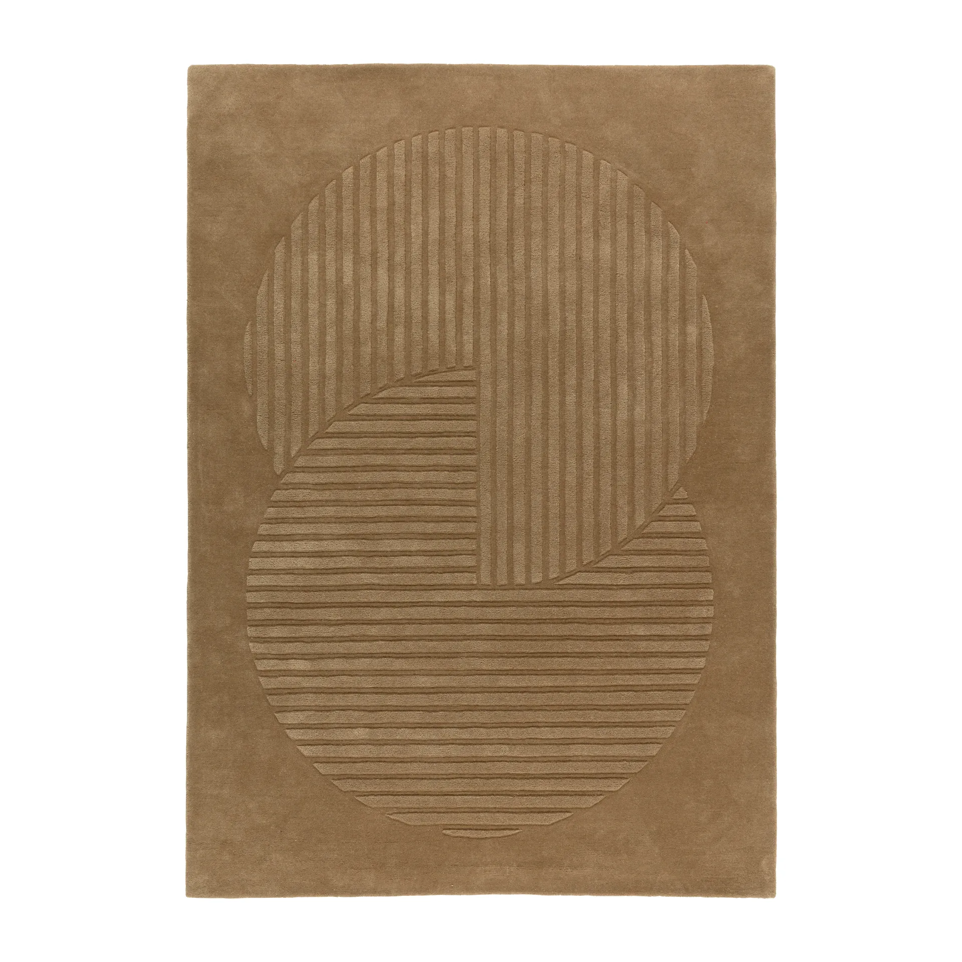 레벨스 울 러그 써클 베이지, 200x300 cm NJRD | 니오르