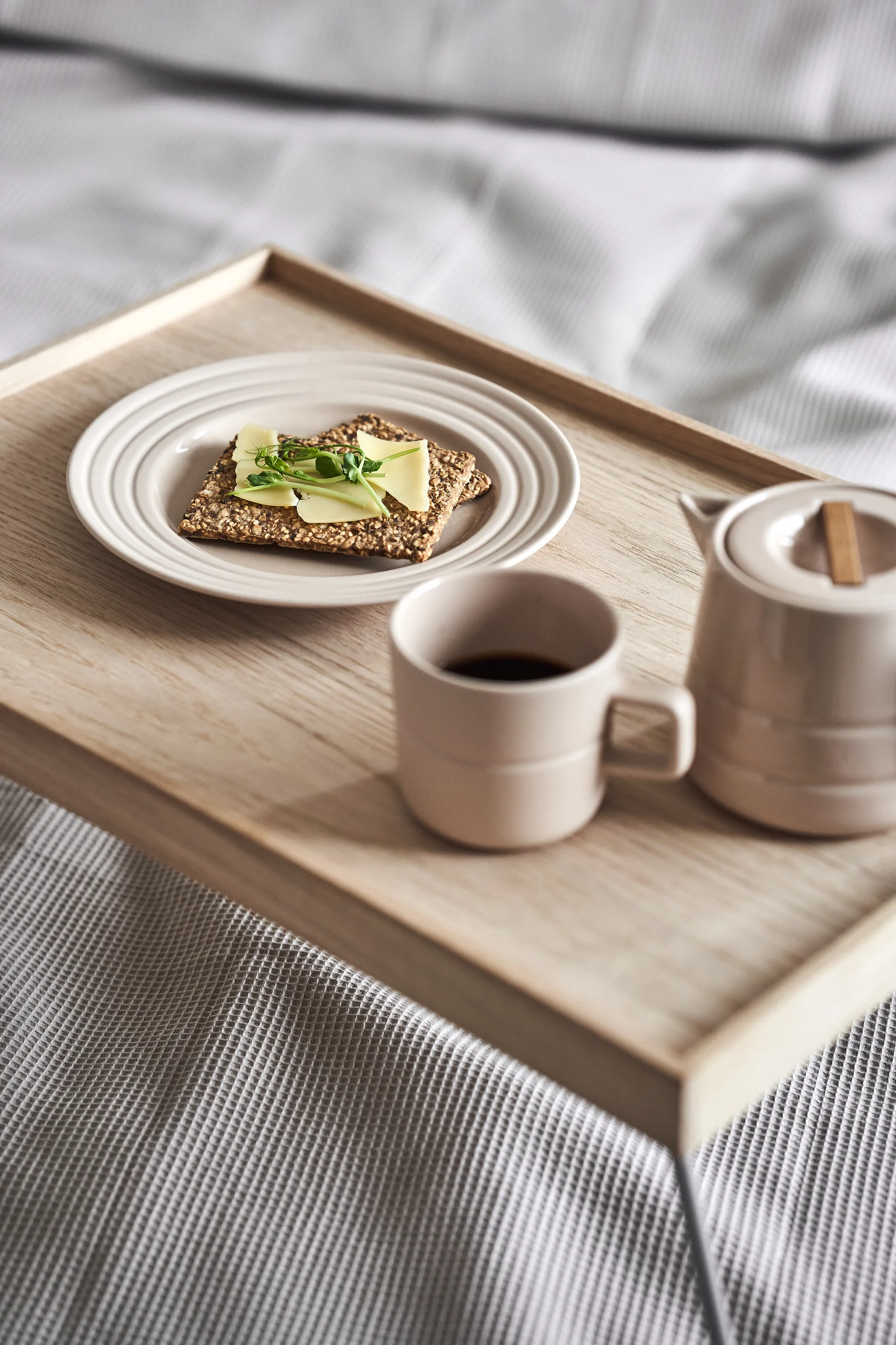 라인즈 사이드 접시 Ø21 cm 6개 세트, beige NJRD | 니오르