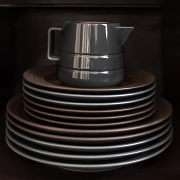 라인즈 사이드 접시 Ø21 cm 6개 세트 - brown - NJRD | 니오르