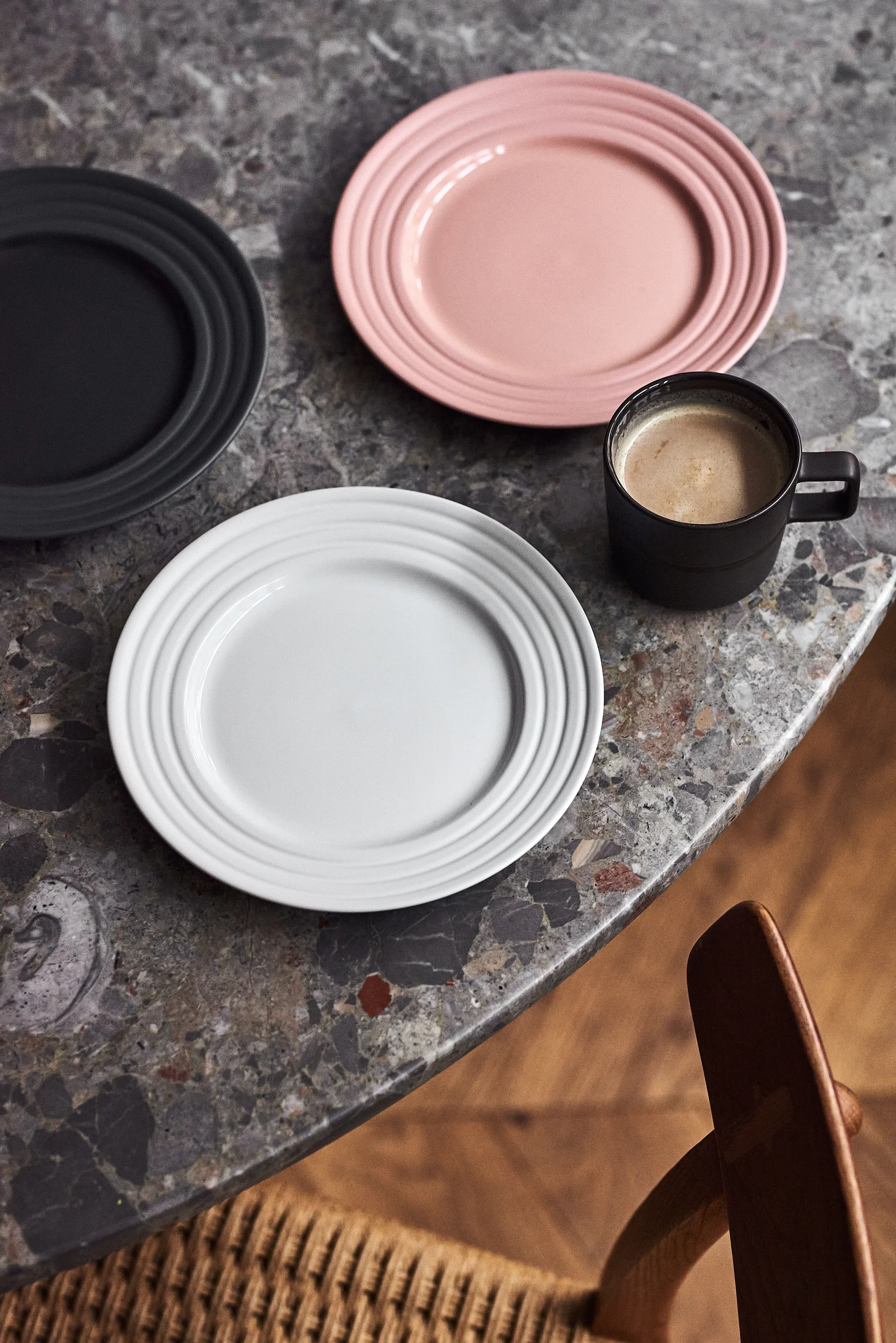 라인즈 사이드 접시 Ø21 cm 6개 세트, pink NJRD | 니오르