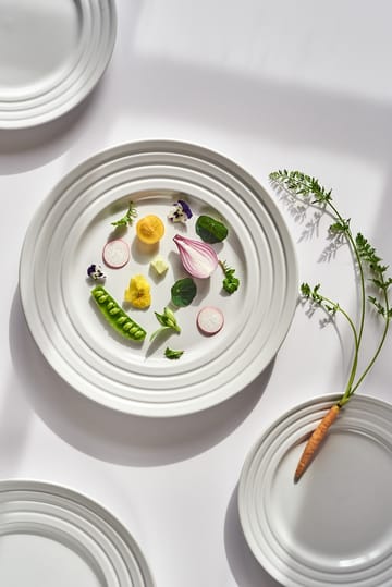 라인즈 사이드 접시 Ø21 cm 6개 세트 - white - NJRD | 니오르