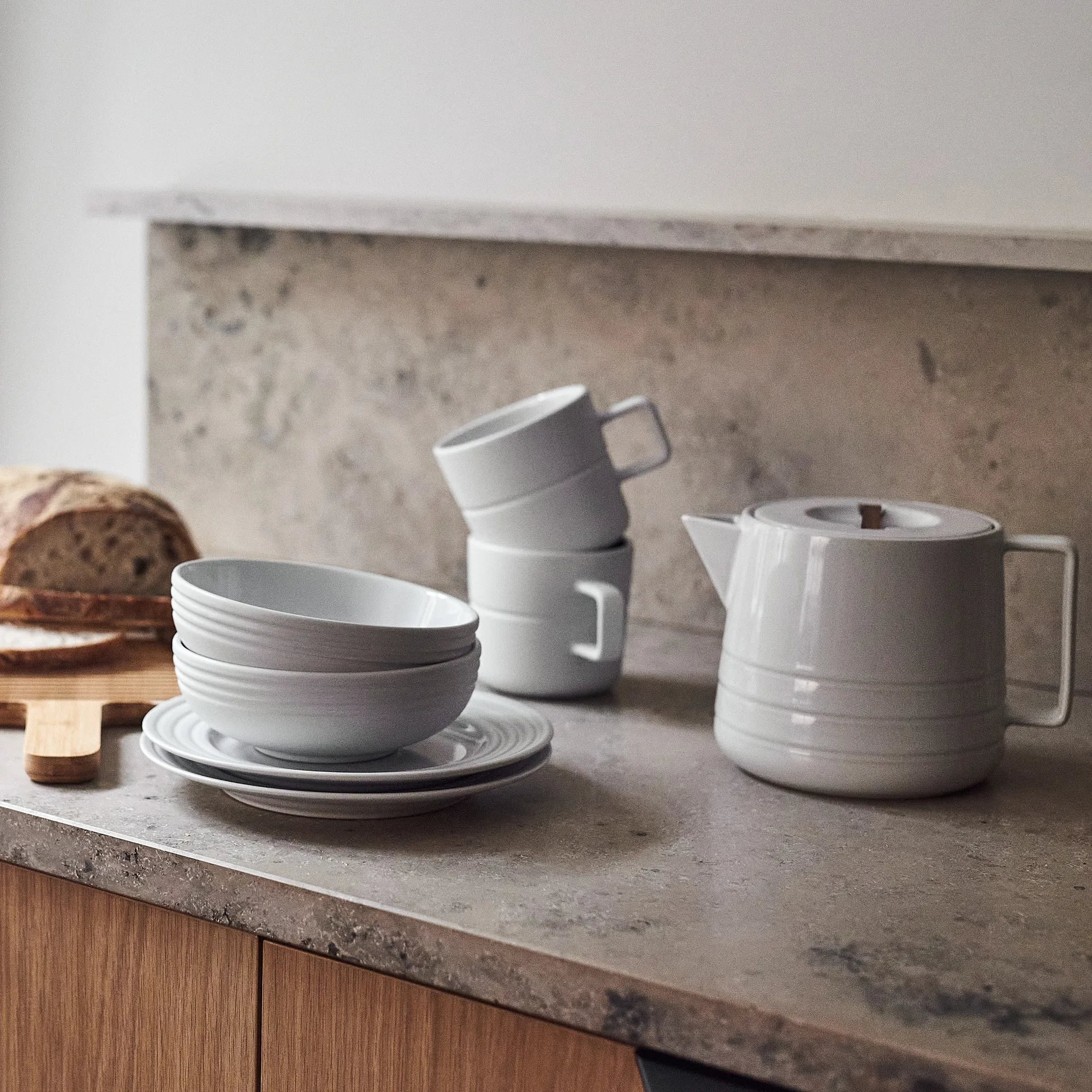 라인즈 사이드 접시 Ø21 cm, white NJRD | 니오르