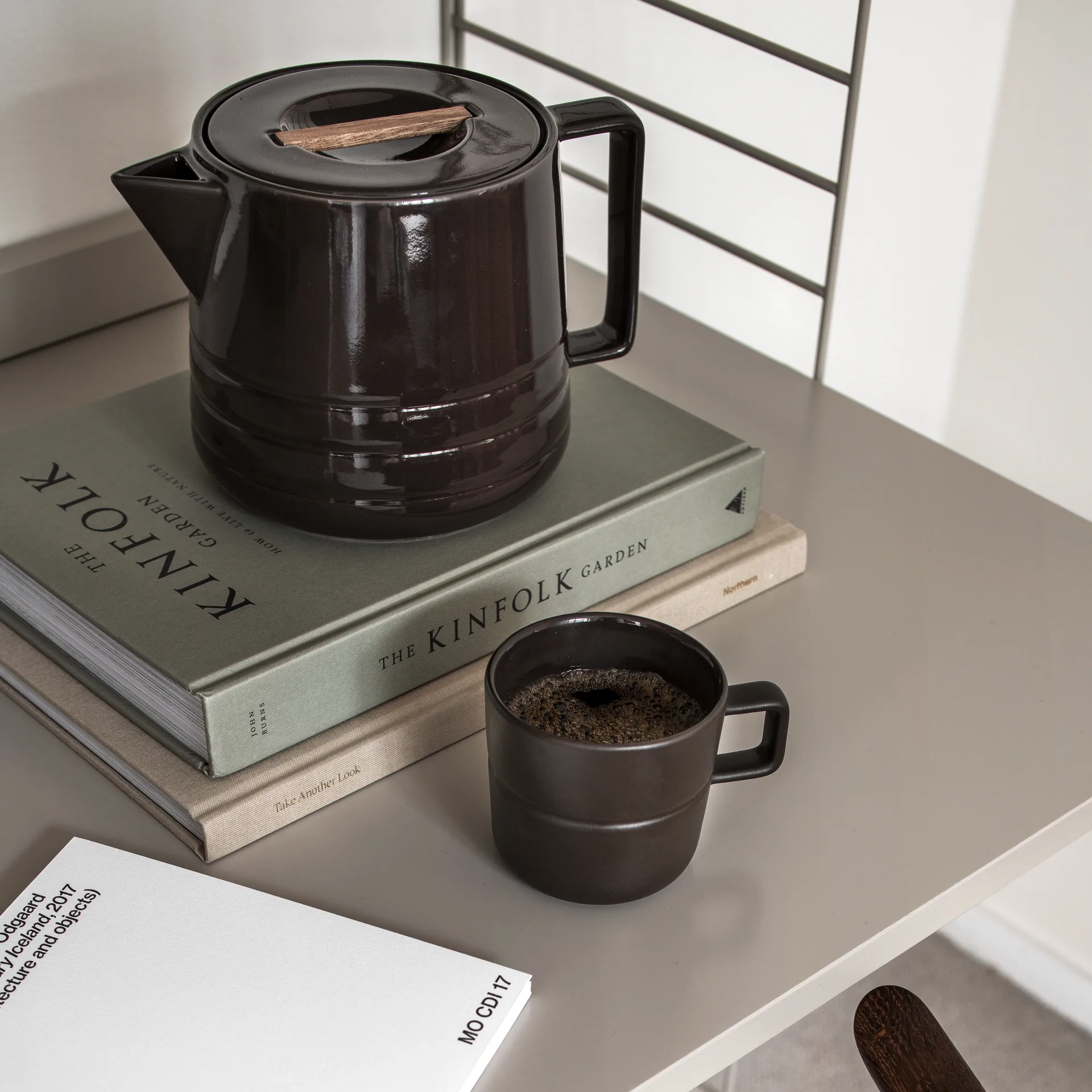 라인즈 머그 30 cl 2개 세트, brown NJRD | 니오르