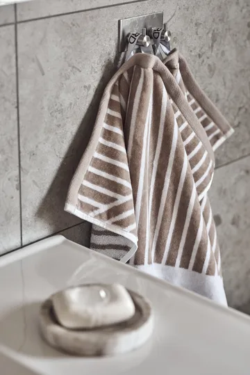 스트라이프 타월 4개 세트 - Beige - undefined - NJRD | 니오르